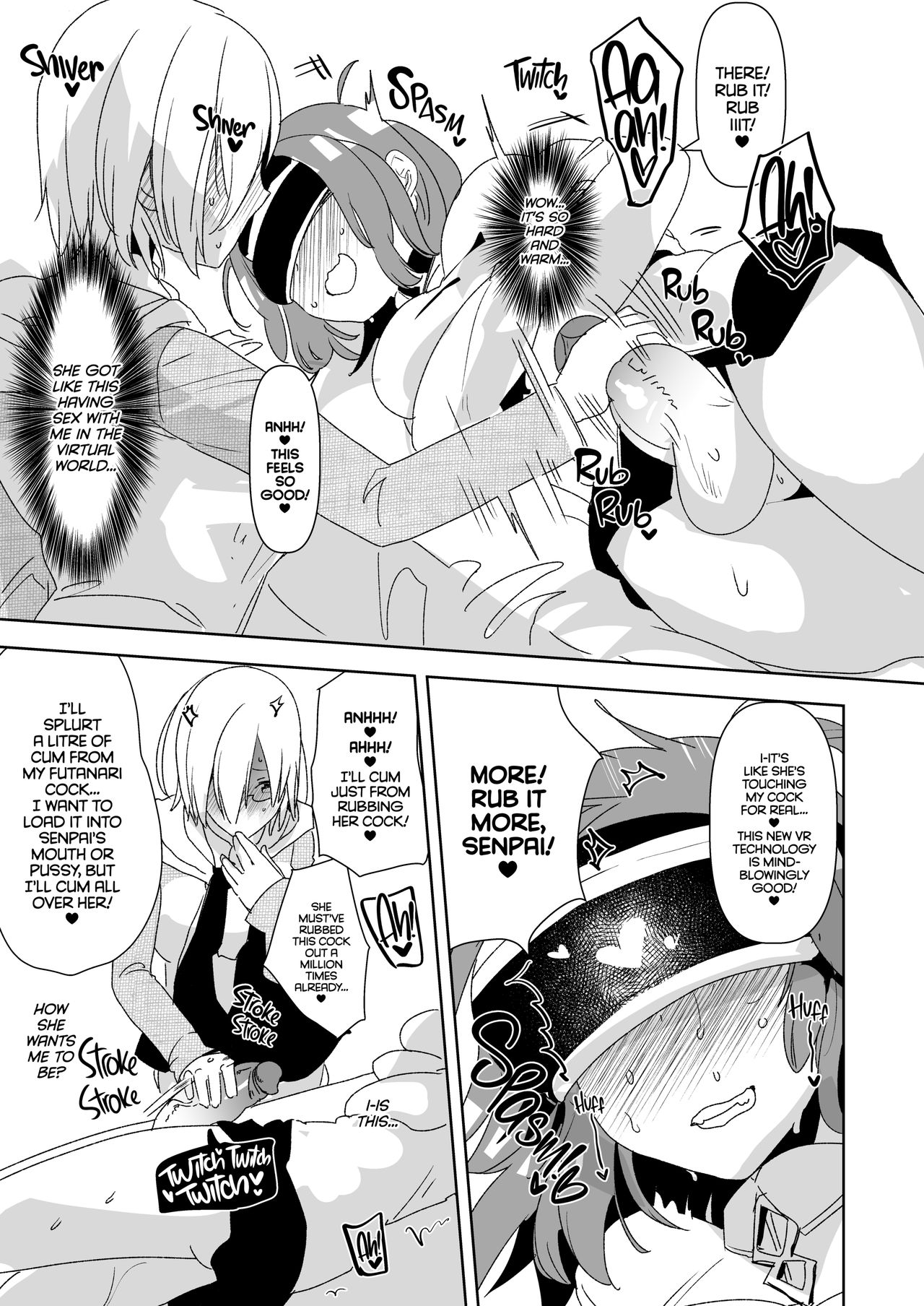 Senpai, VR yori Motto Kimochi Ii Futanari Nama Ecchi Shimasen ka? page 8