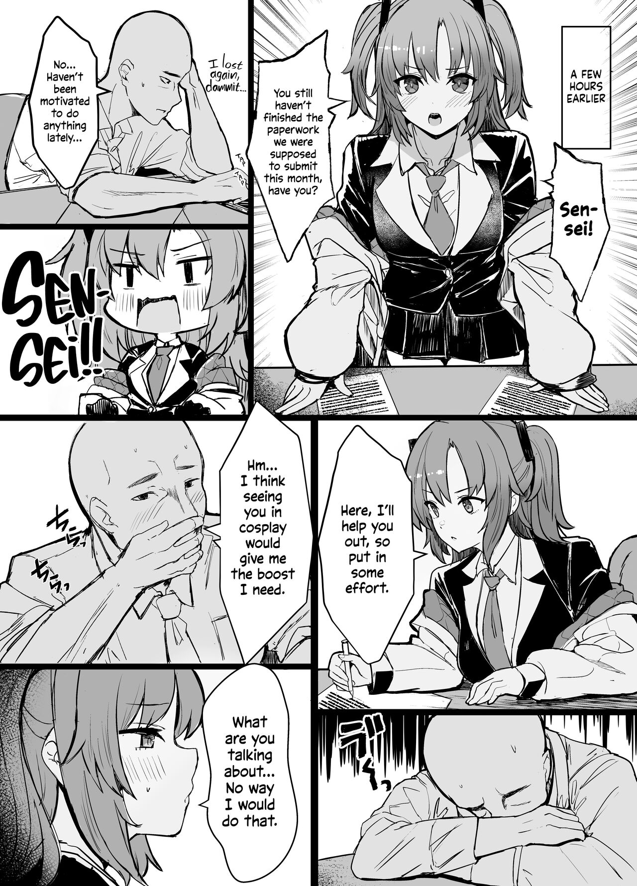 Sensei!! You're Too Horny! page 3
