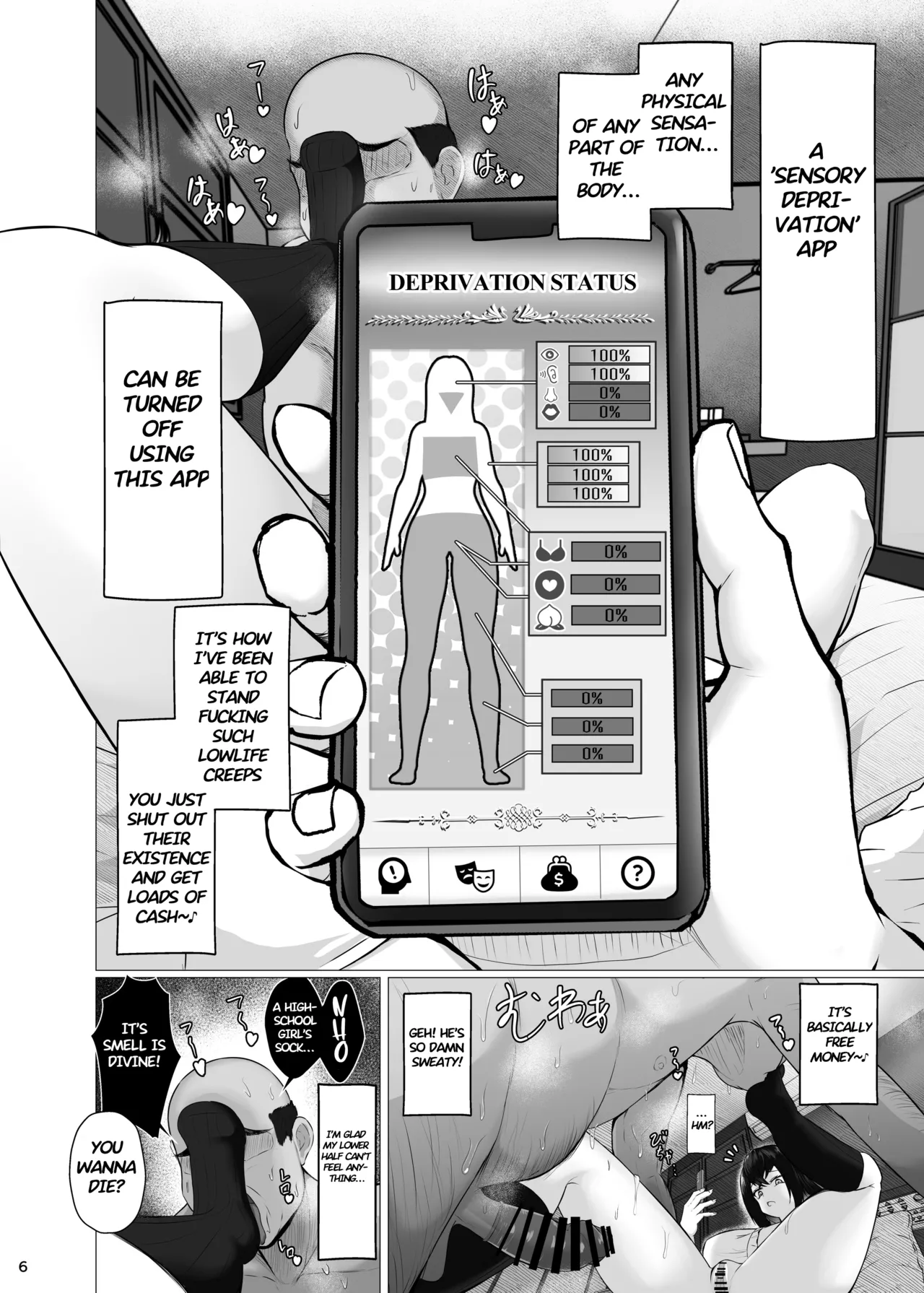 Sensory Deprivation X Sugar Daddy: Ha? As If I'd Feel Good, Dumbass! page 6