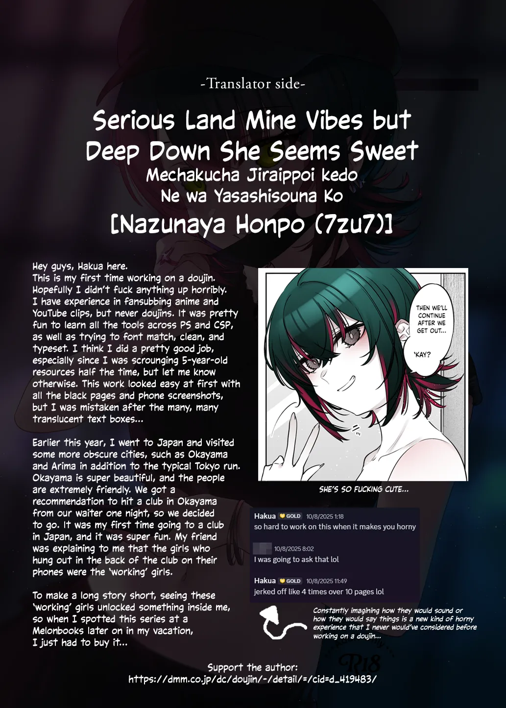 Serious Land Mine Vibes but Deep Down She Seems Sweet page 55