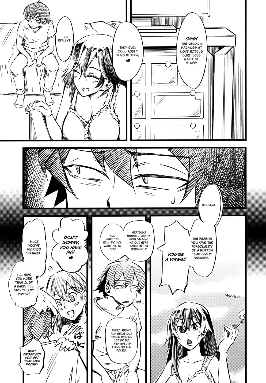 Service Time (Yahari Ore no Seishun Love Come wa Machigatteiru.) [English] =Red Vodka + Ero Manga Girls= page 5