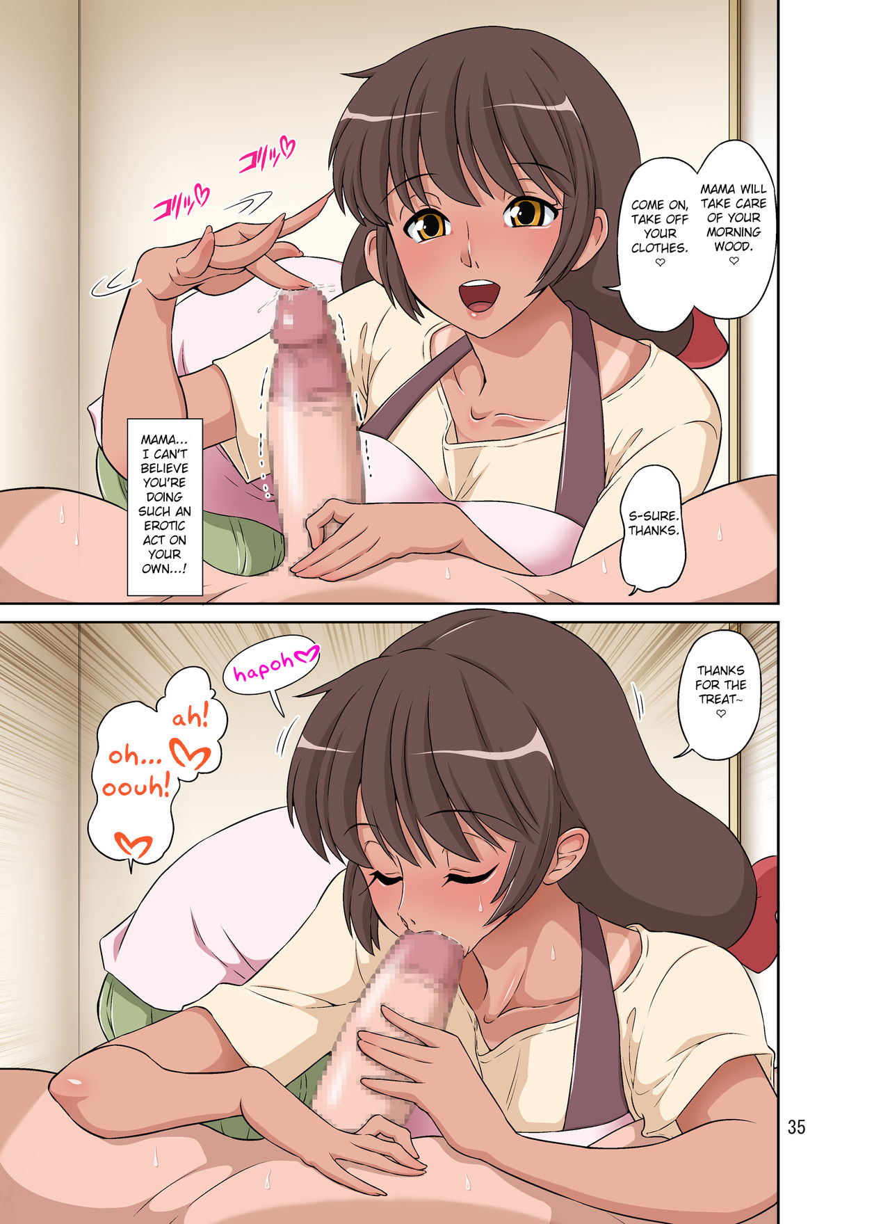 Sewayaki Mama, Musuko ni Hamerareru. page 35