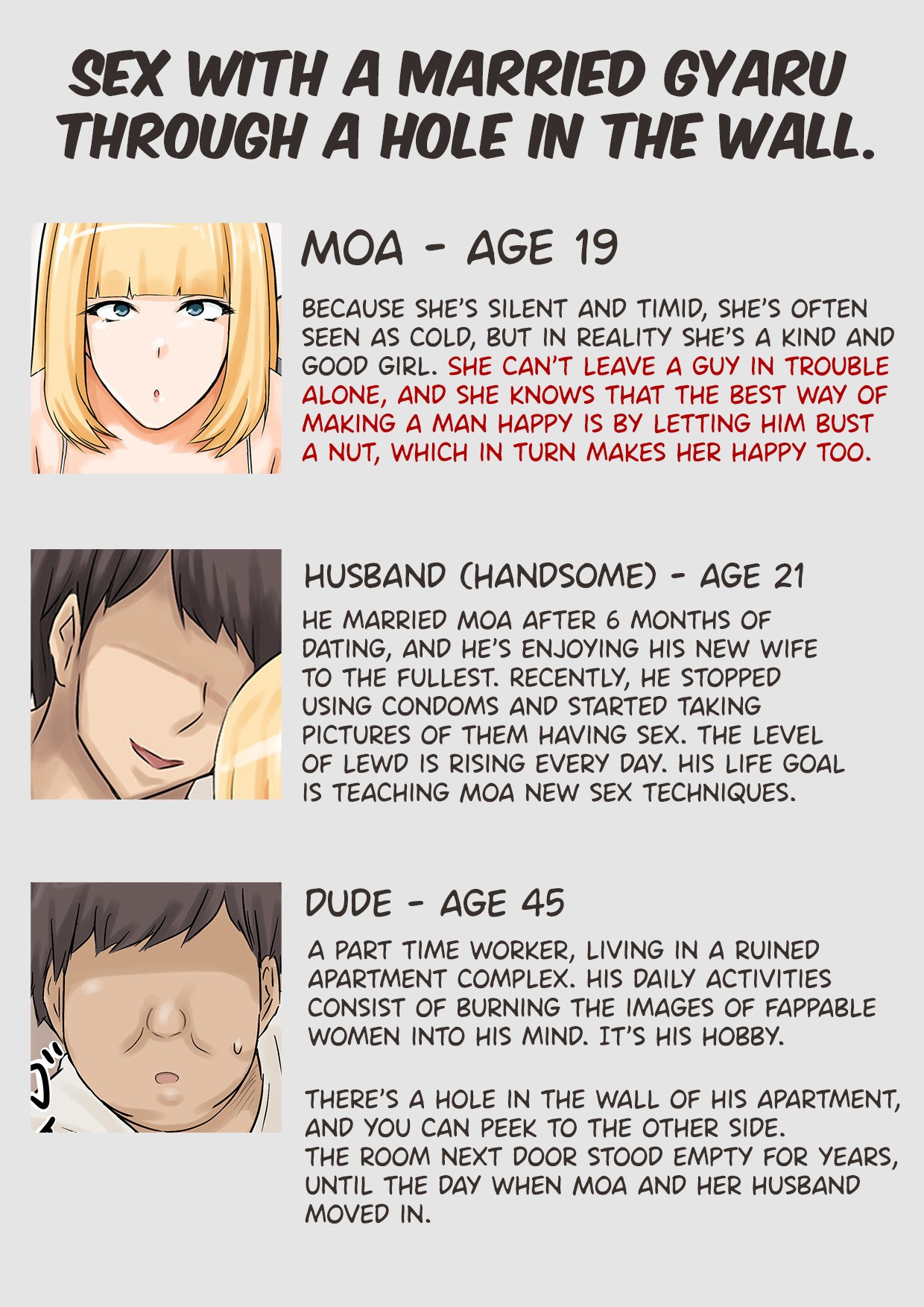 Sex With a Married Gyaru Through a Hole in The Wall. page 3