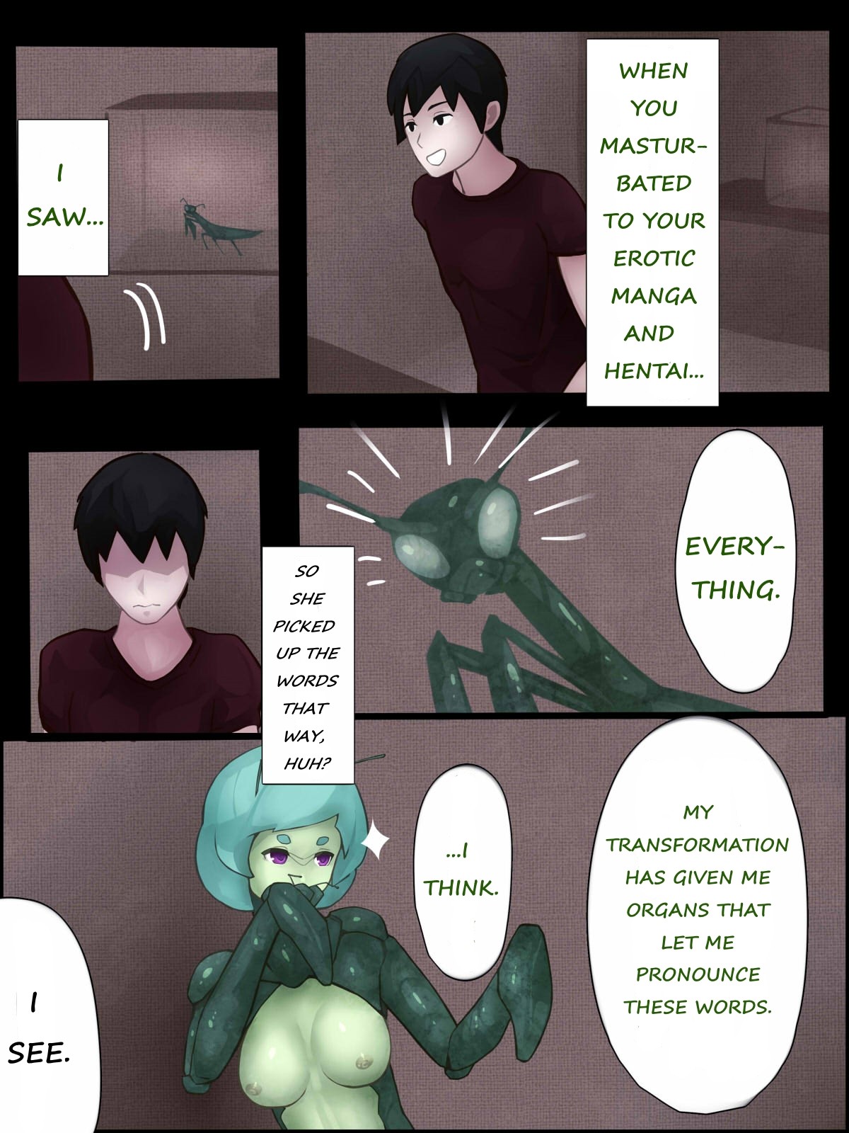 Sex with Mantis Girl -Report of Humanizer Virus Infection- page 19