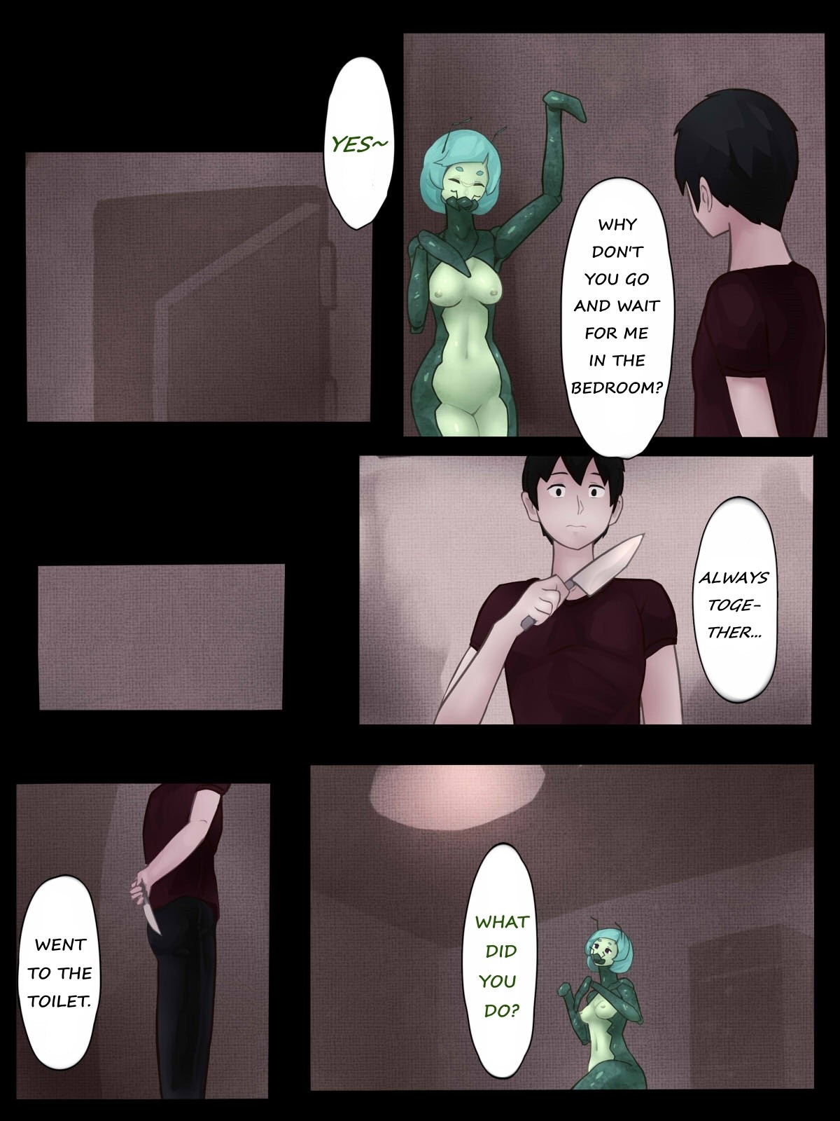 Sex with Mantis Girl -Report of Humanizer Virus Infection- page 27