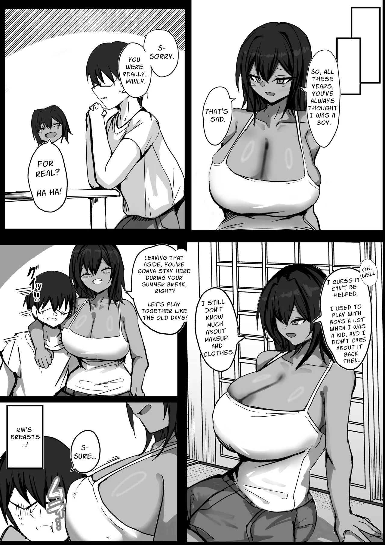 Sex With My Tanned Busty Friend Who I Used To Think Was A Guy page 6