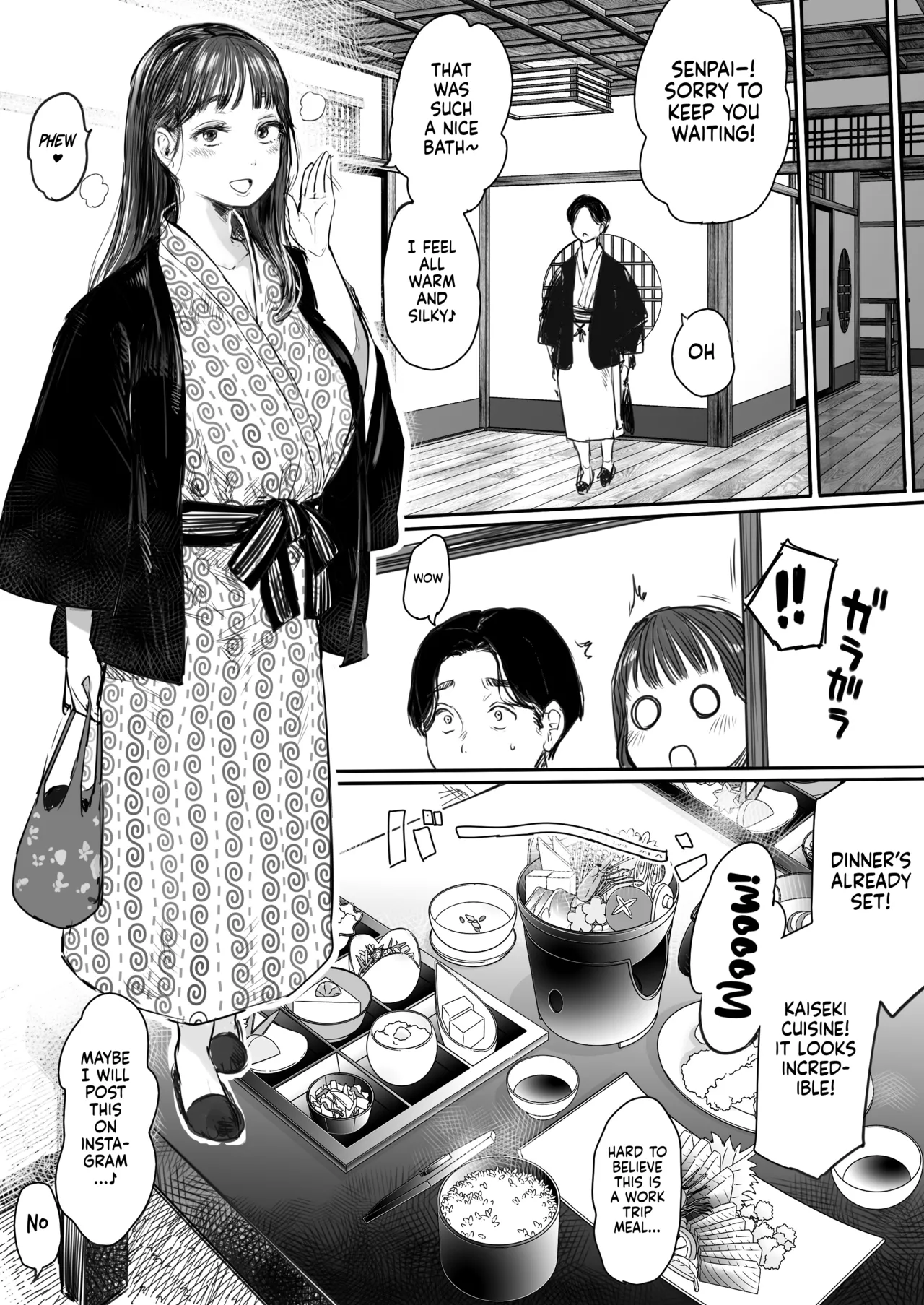 Sharing a Room With My Junior on a Business Trip. A Night Her Wet Yukata Skin Drained Me Dry page 13