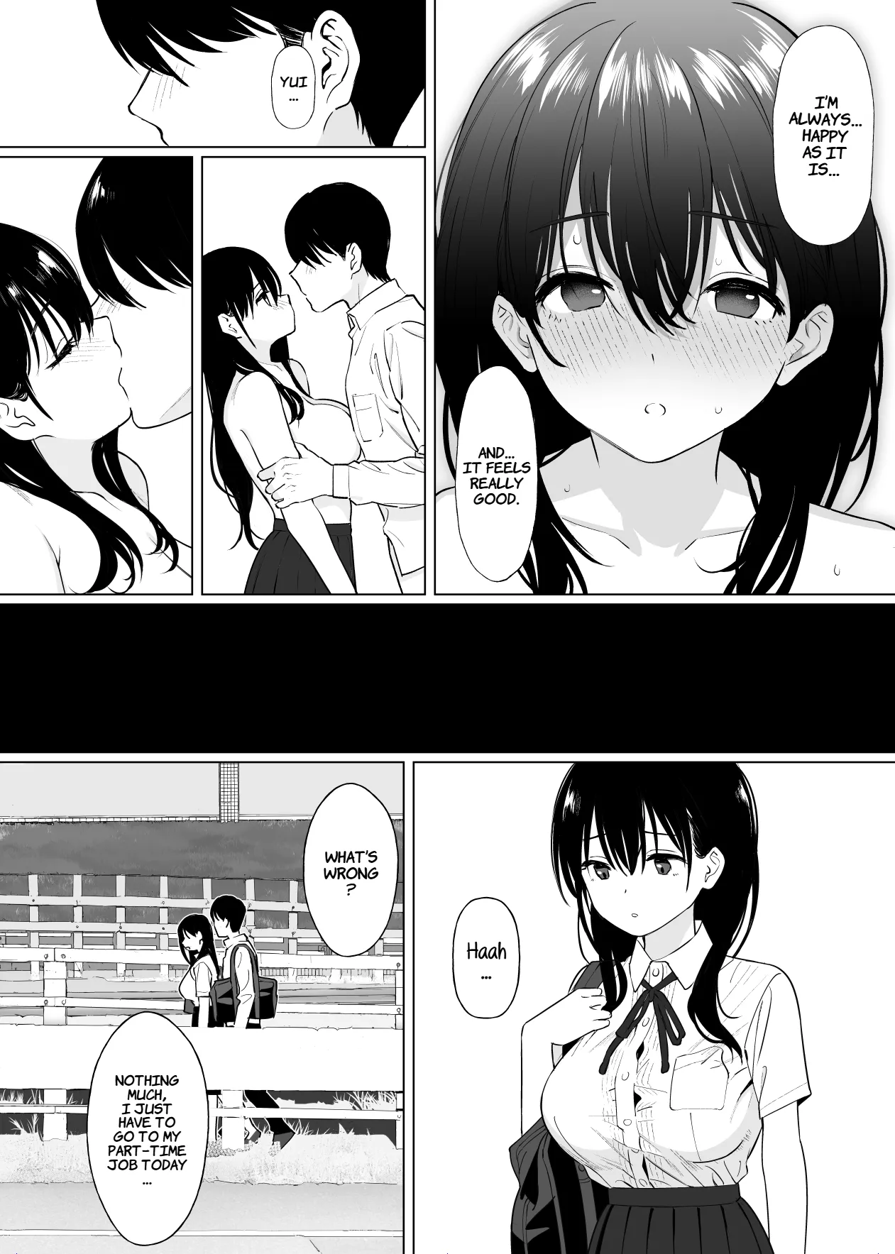 She has never experienced anything close to 18 cm. page 27