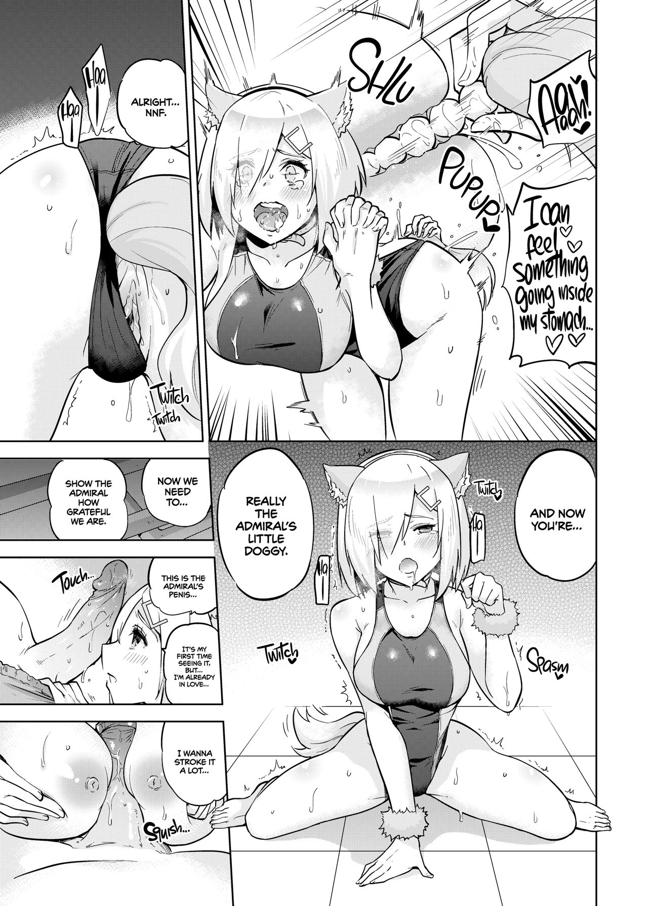 Shigure and Hamakaze in Racing Swimsuits page 10