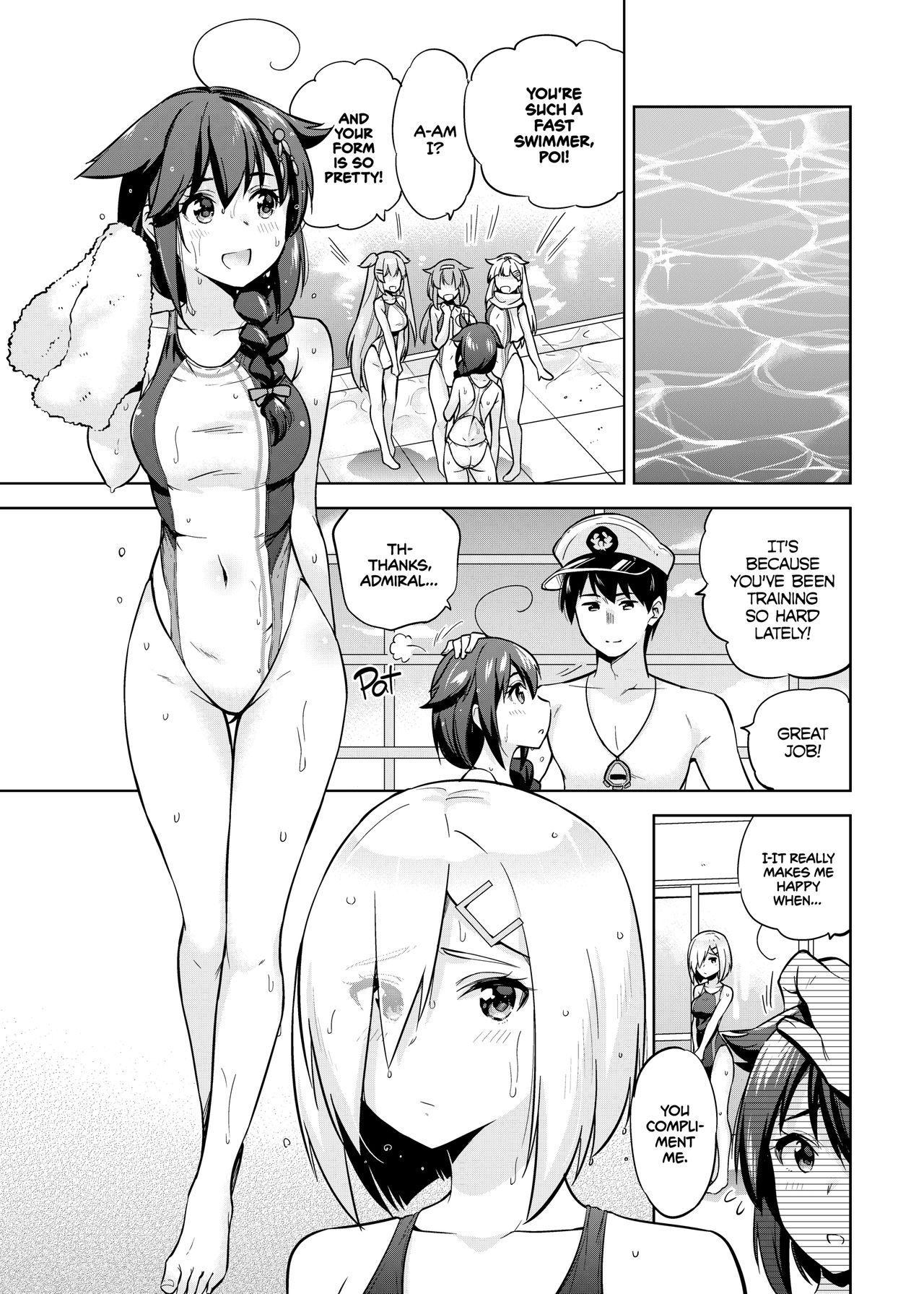 Shigure and Hamakaze in Racing Swimsuits page 2