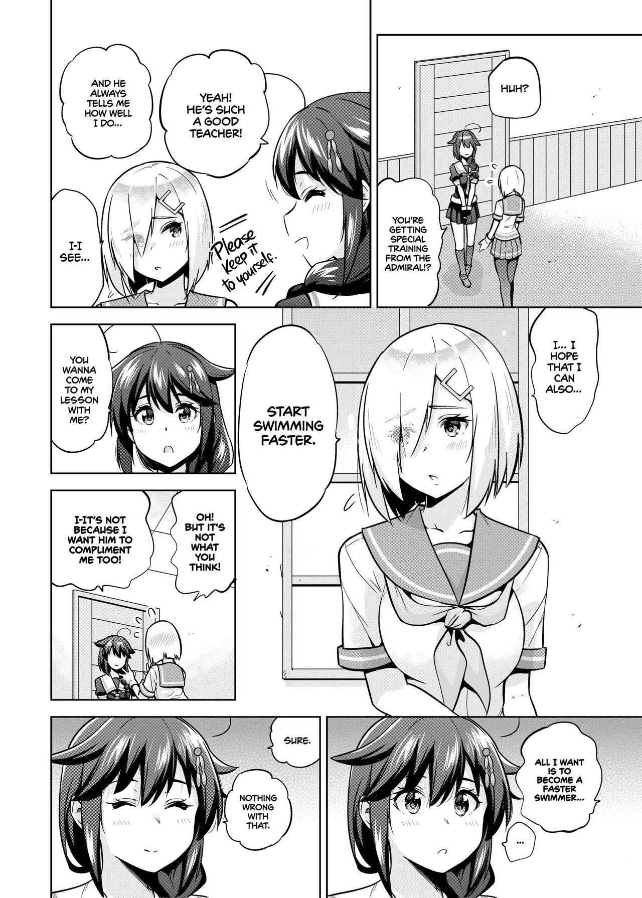 Shigure and Hamakaze in Racing Swimsuits page 3