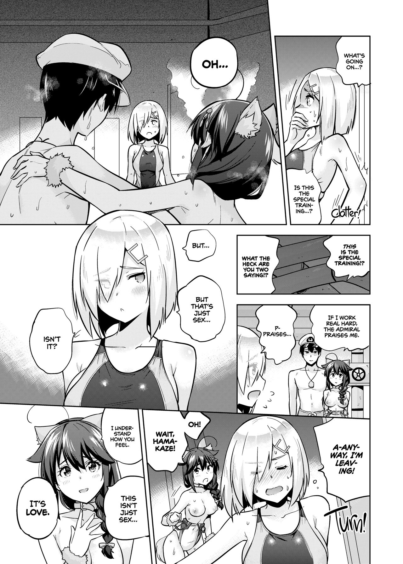Shigure and Hamakaze in Racing Swimsuits page 6