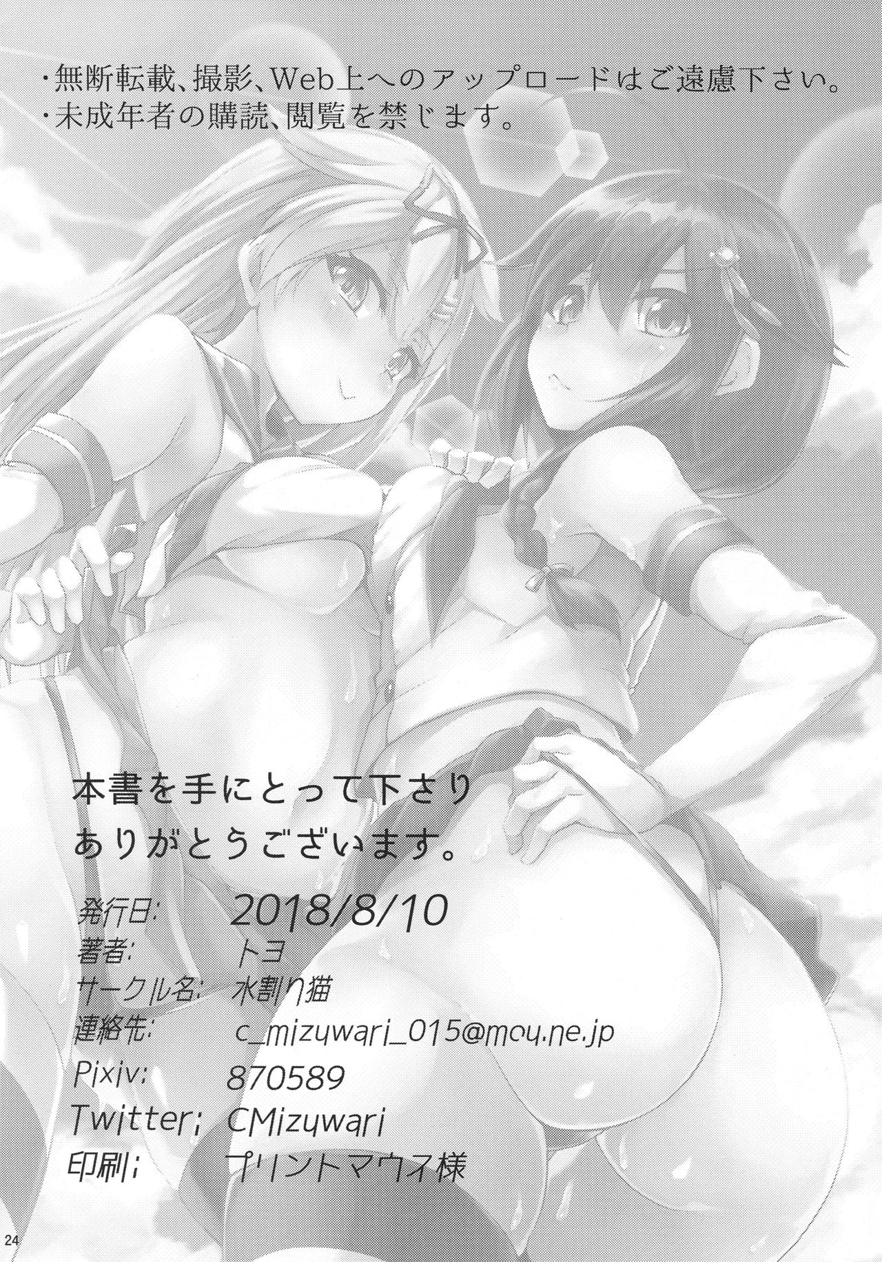 Shimakaze Cos Shita Shigure to Yuudachi to Ichakora Suru page 25