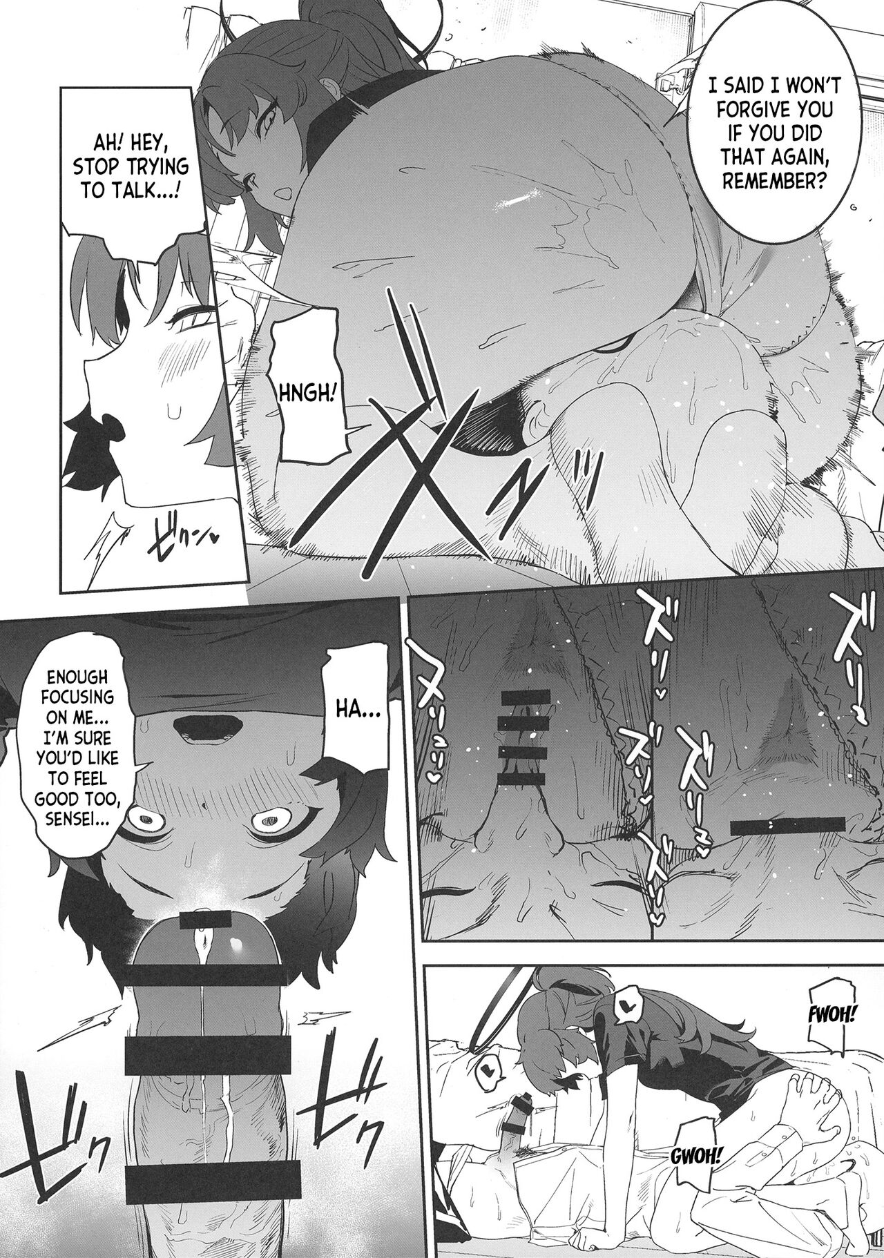 Shimi Ase Yuuka no Mure Momo Manko page 10