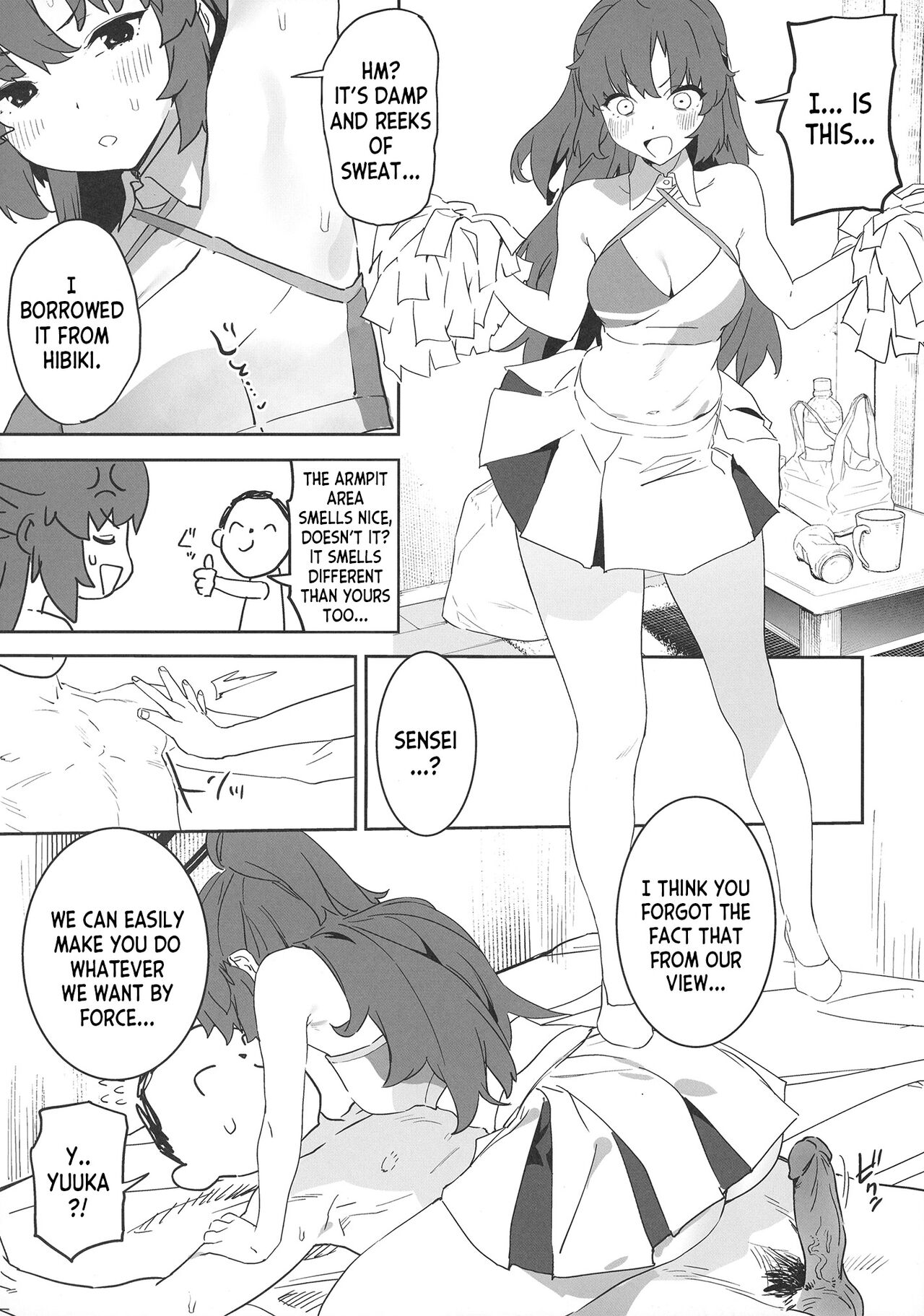 Shimi Ase Yuuka no Mure Momo Manko page 19