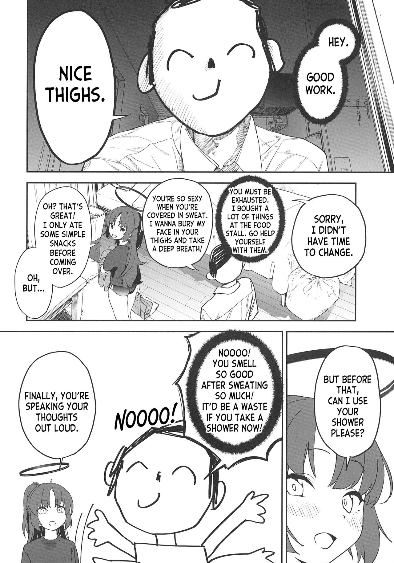 Shimi Ase Yuuka no Mure Momo Manko page 4