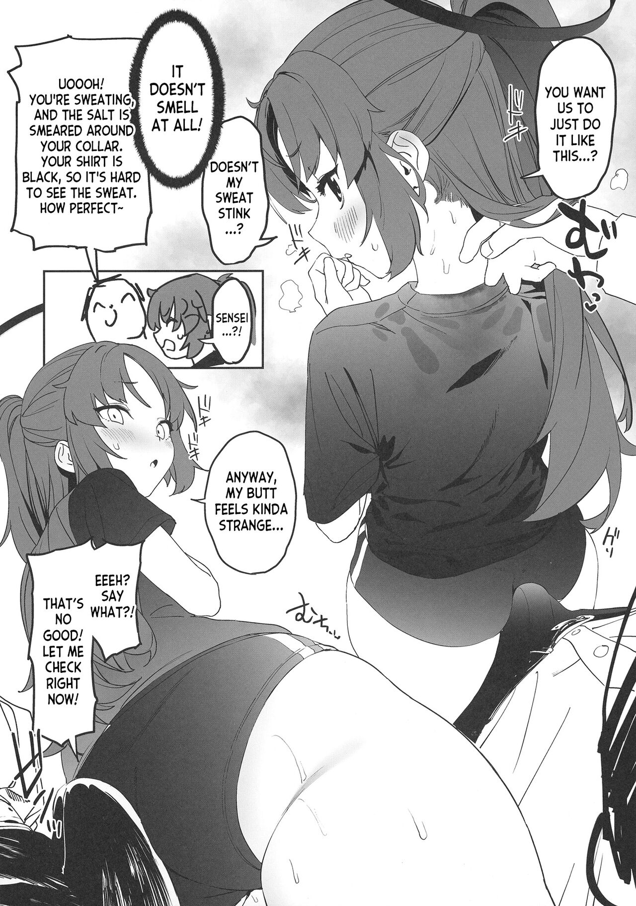 Shimi Ase Yuuka no Mure Momo Manko page 6