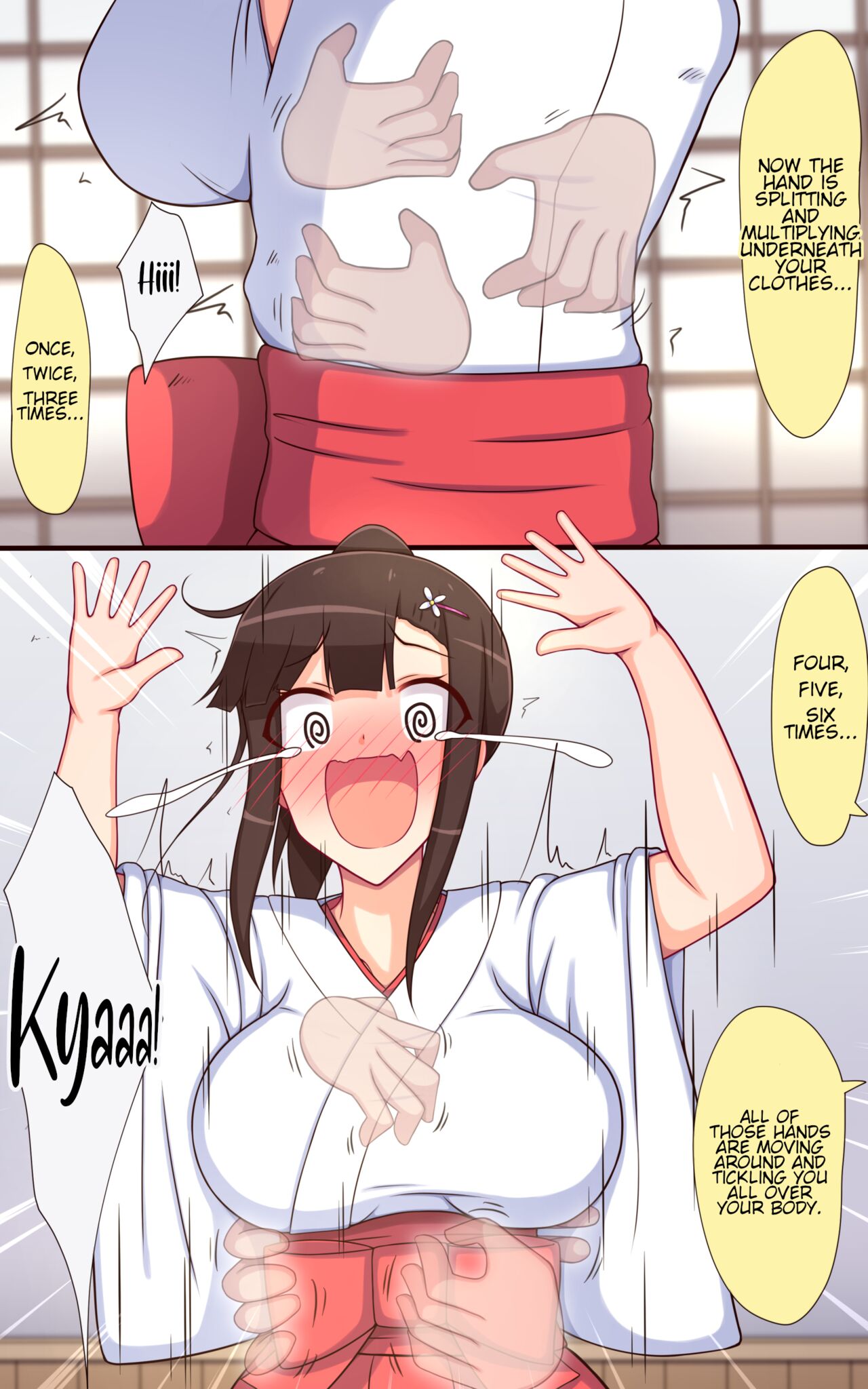 Shrine Maiden's New Year Hypno-tickling! page 7