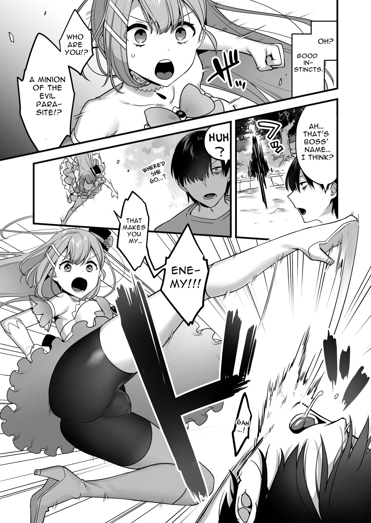 Since I became a pawn of evil... I'll disgrace the magical girl page 11