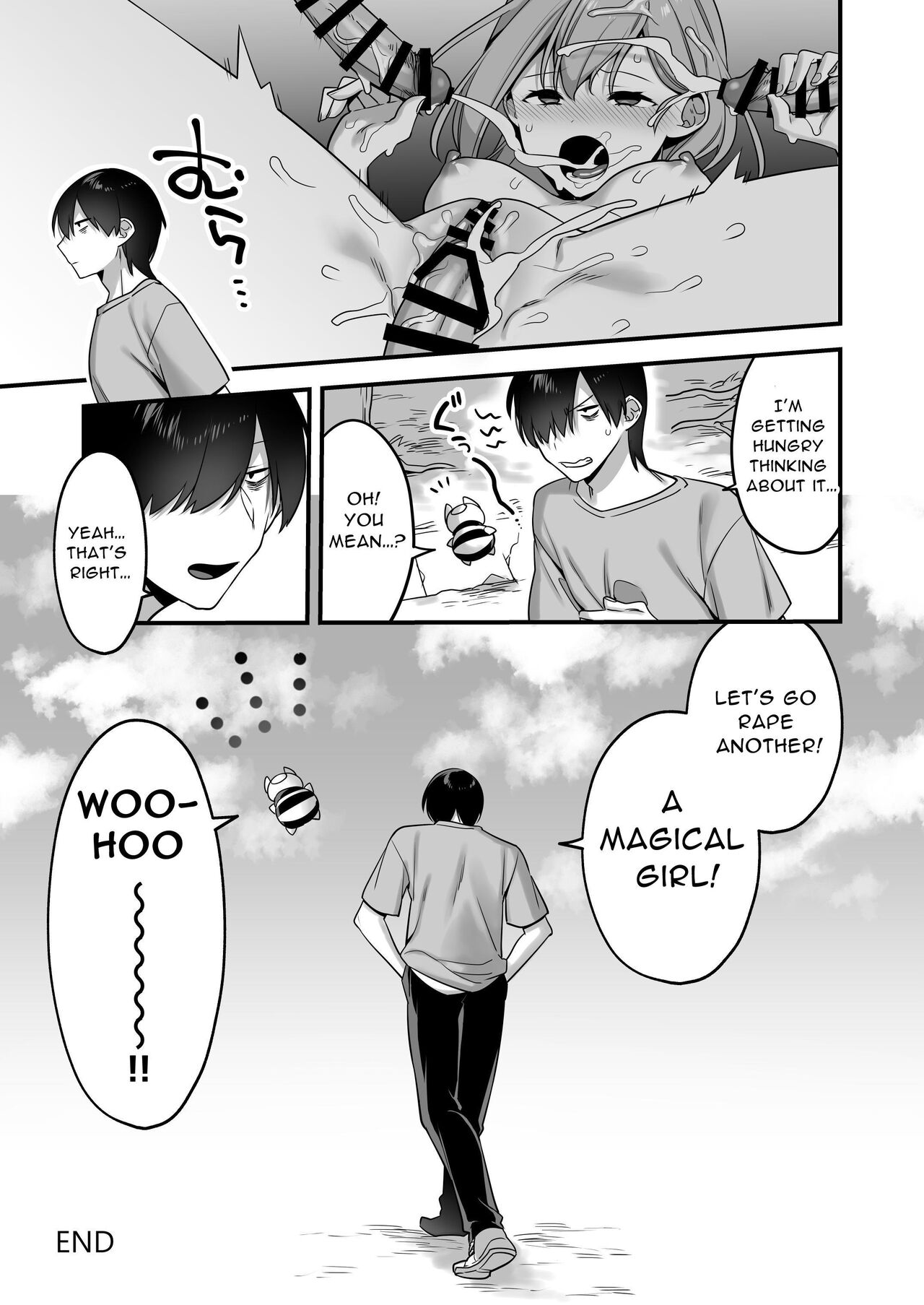Since I became a pawn of evil... I'll disgrace the magical girl page 45