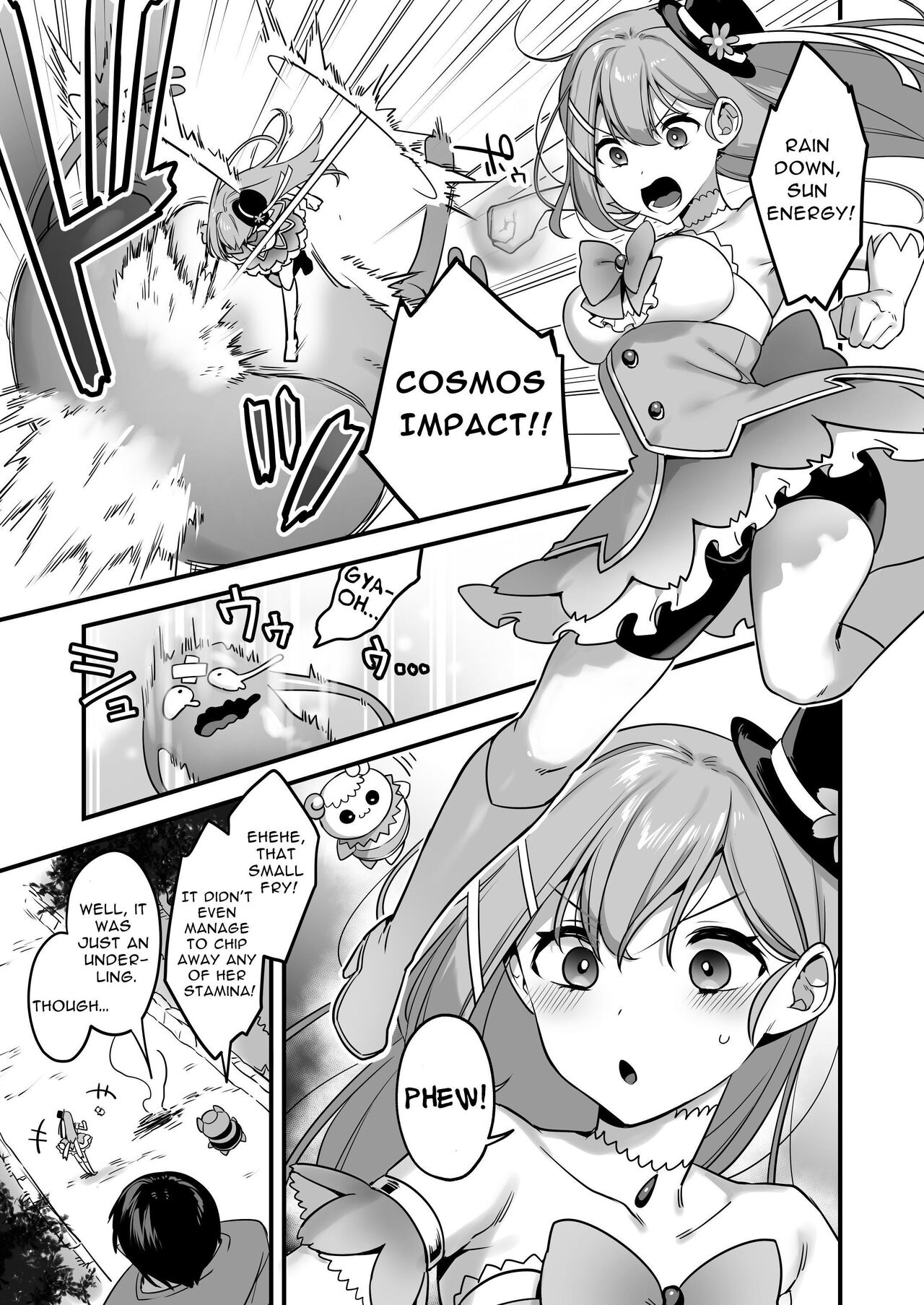 Since I became a pawn of evil... I'll disgrace the magical girl page 9