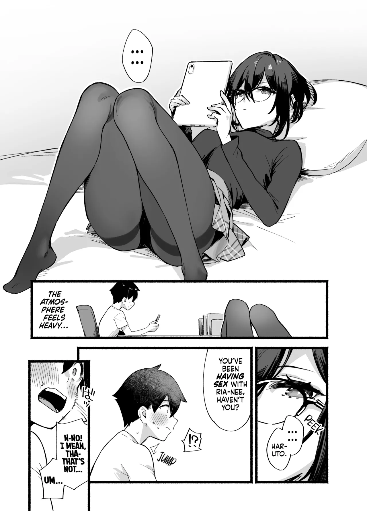 Sister Contrast My Doting Onee-chans and Our Intense Sex Life page 50