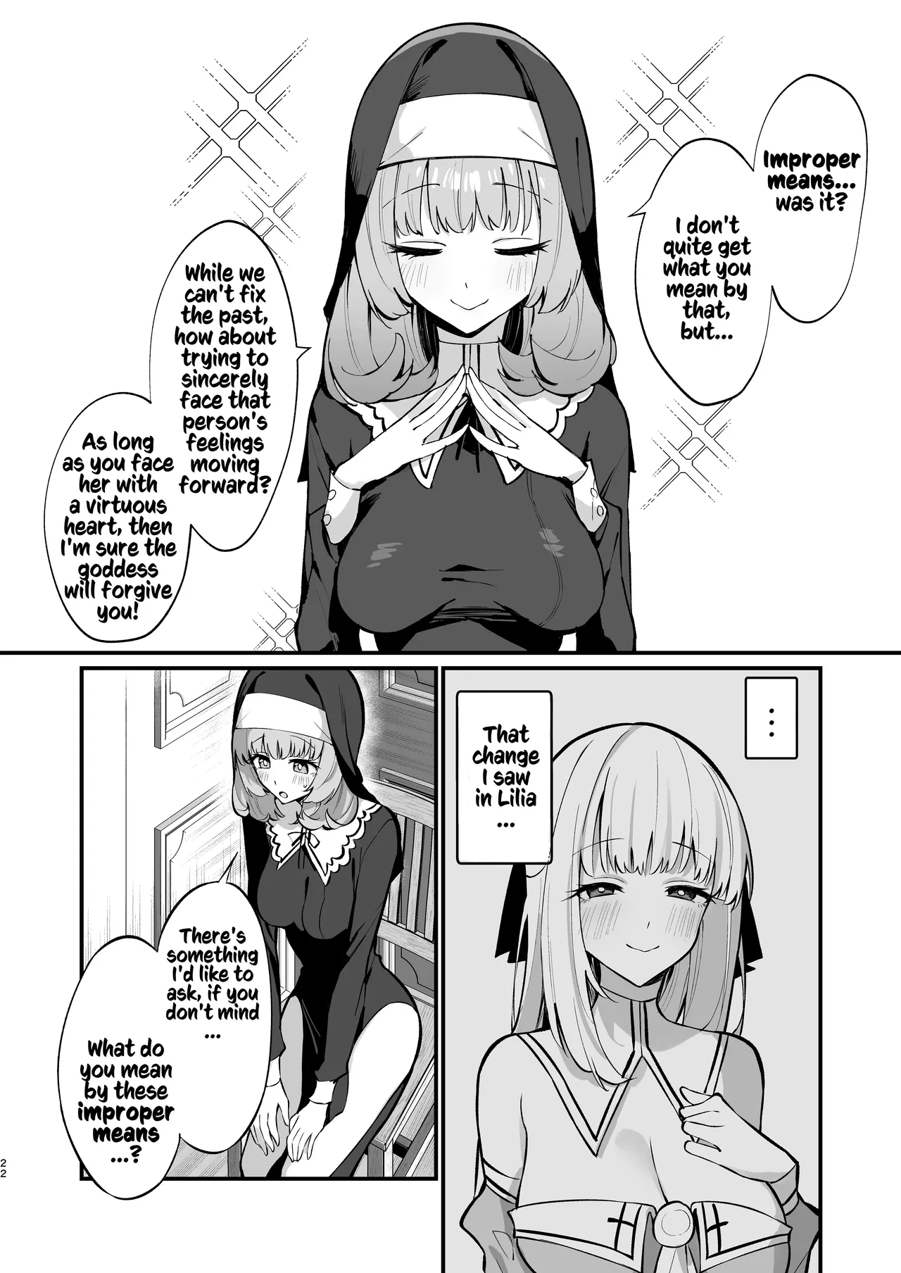 Sister Kanzen Haiboku. ~Muchi na Sister ga honnou de Hatsujo Koubi Surumade~|A Sister's Absolute Defeat Until an Innocent Nun Enters Heat and Indulges in Passionate Mating Sex page 22