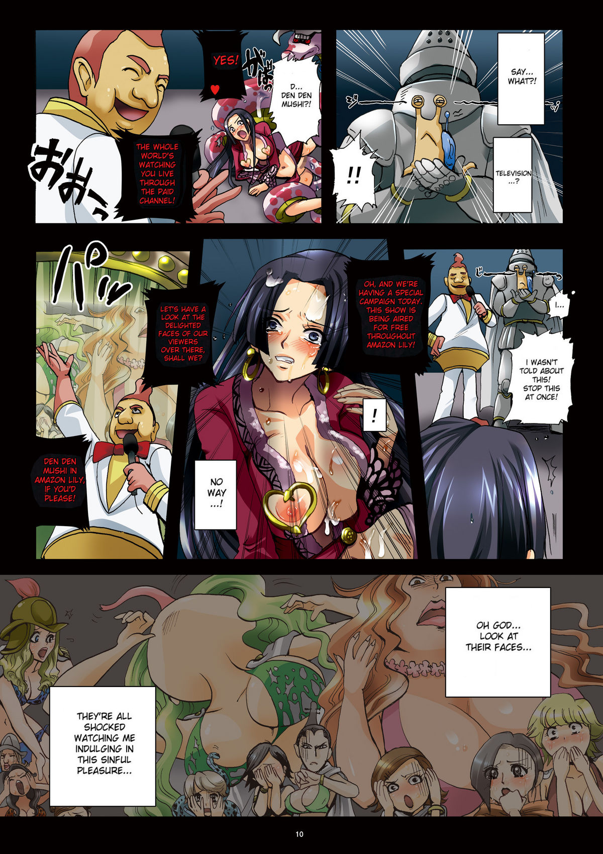 Slave Empress Snake Rape Strip Show page 10