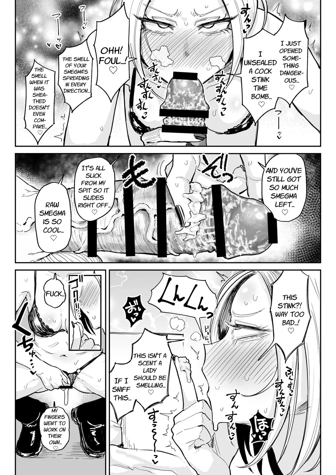 Smegma Loving Dick Sniffin' Gal's Raw Fuck & Sloppy Kissing Semen Burps page 16