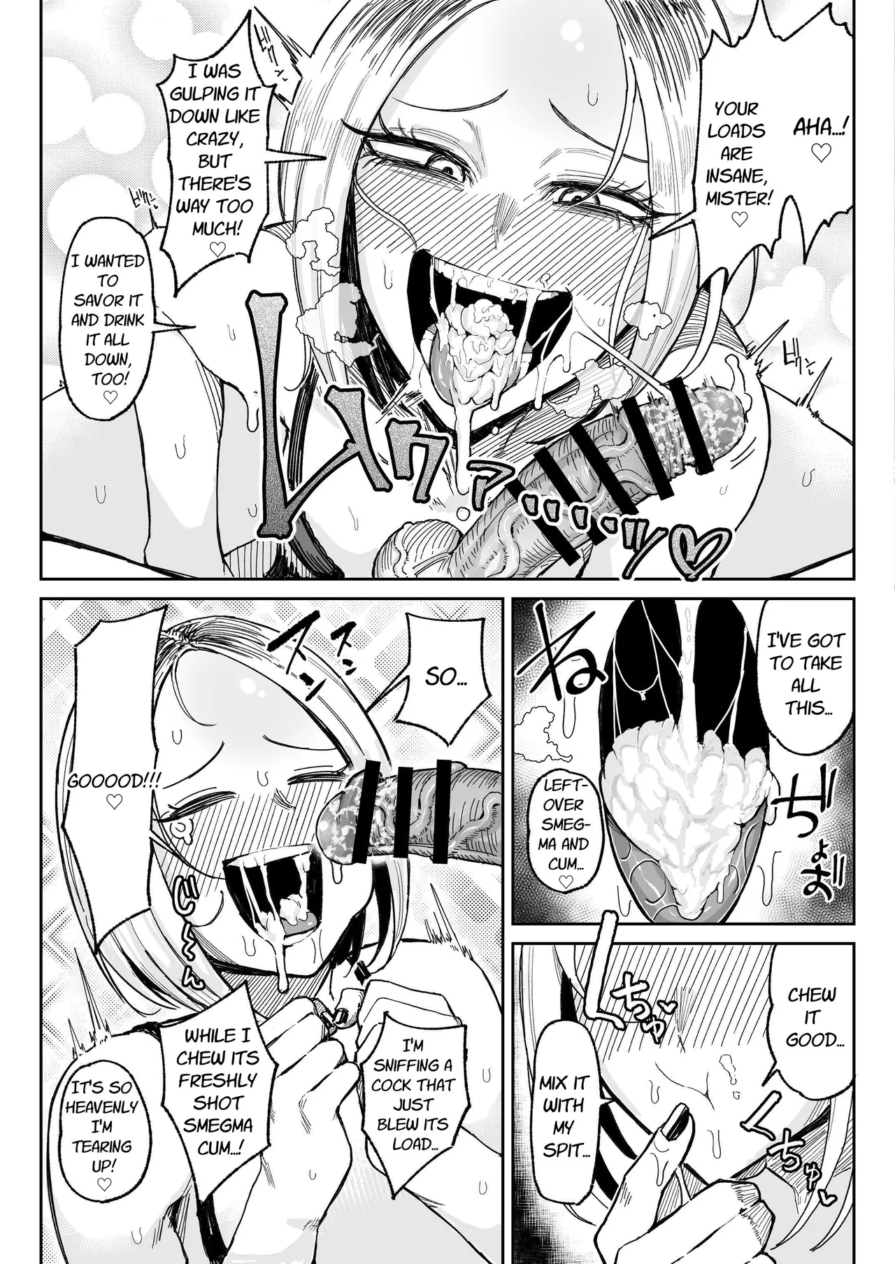 Smegma Loving Dick Sniffin' Gal's Raw Fuck & Sloppy Kissing Semen Burps page 22