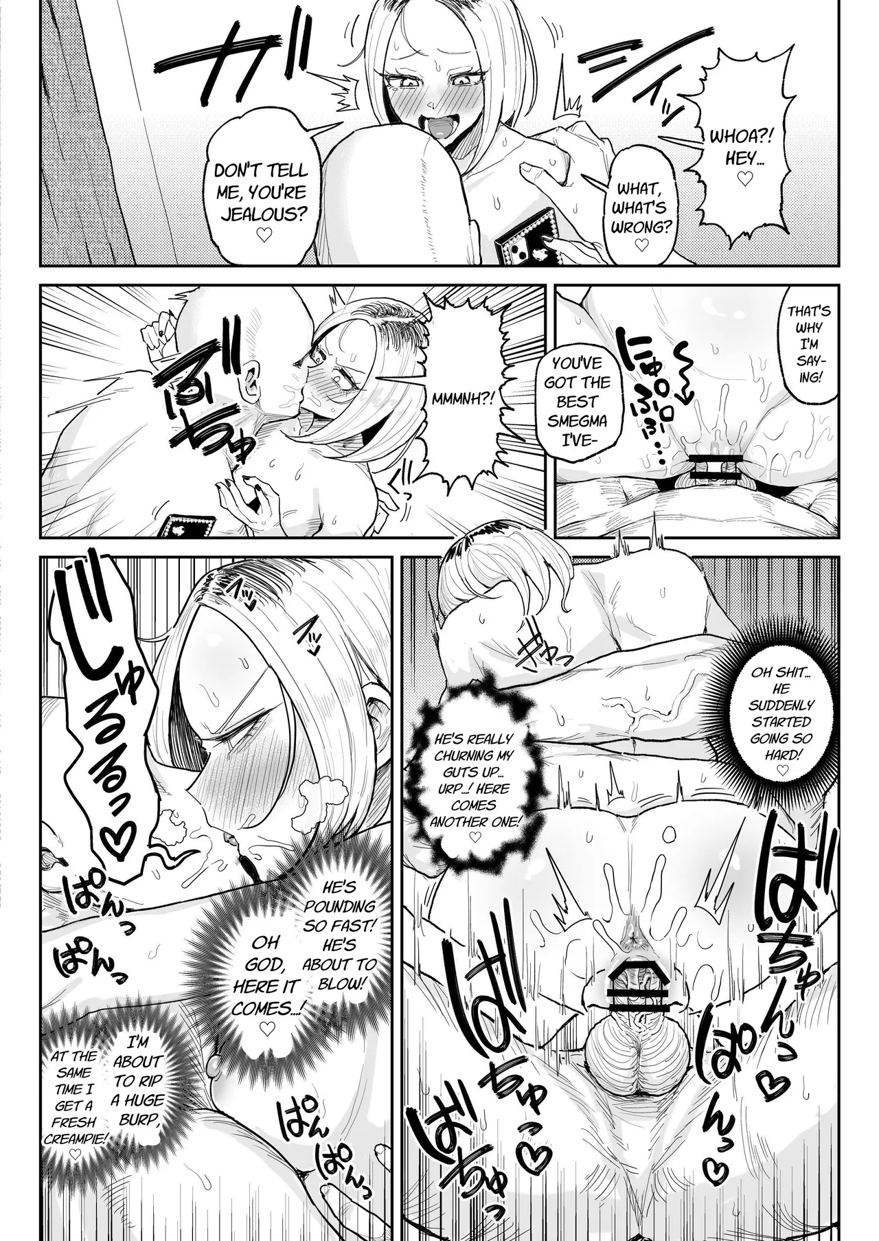 Smegma Loving Dick Sniffin' Gal's Raw Fuck & Sloppy Kissing Semen Burps page 31