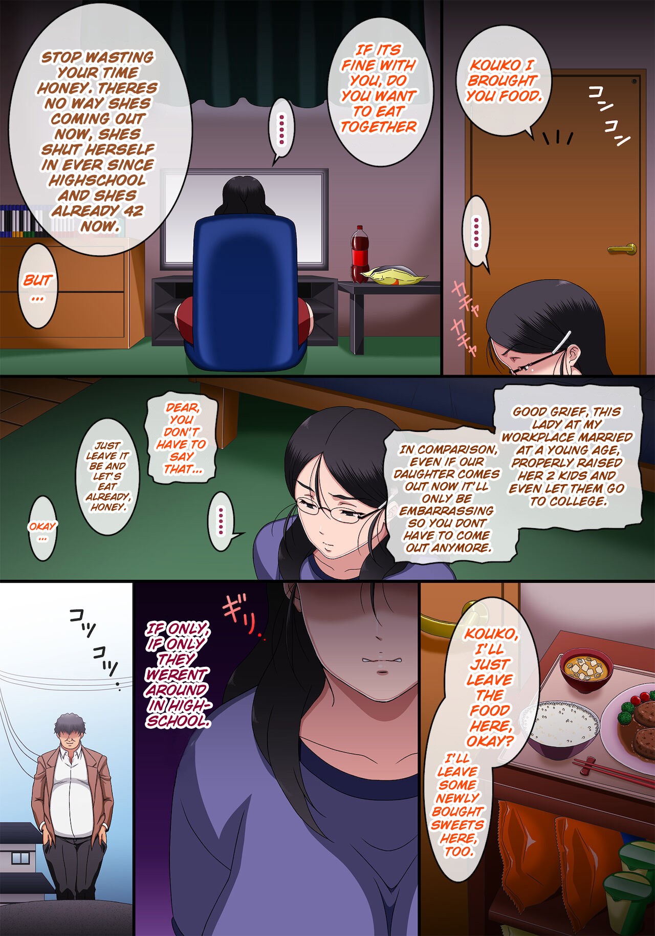 Something unbelievable happened when I stopped time for 1 month and violated a 42 year old hikikomori woman page 3