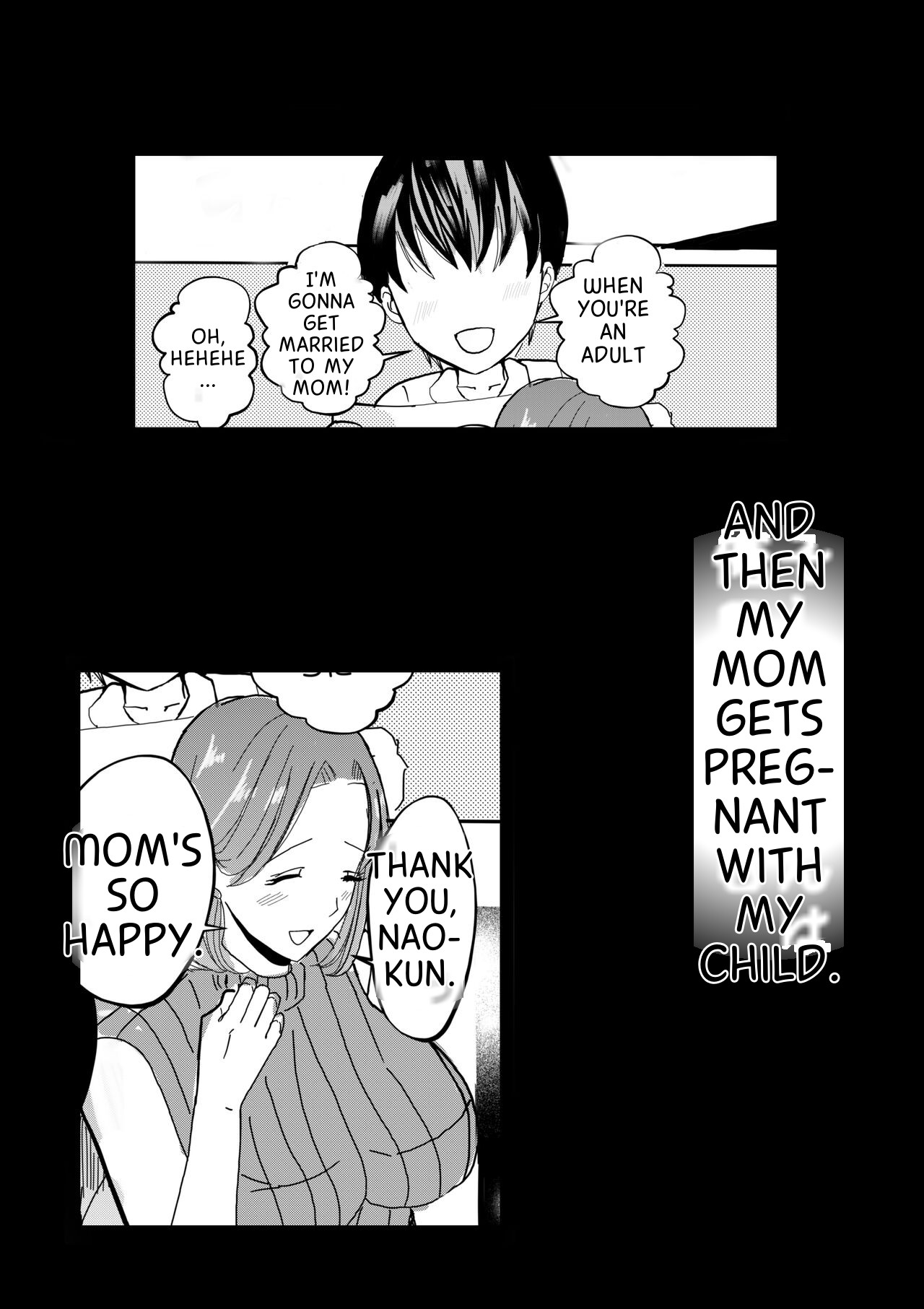 Soshite Kaa-san wa Ore no Ko o Haramu Bonyuu Kaa-san no Naka ni Modoritai Kanketsuhen page 63