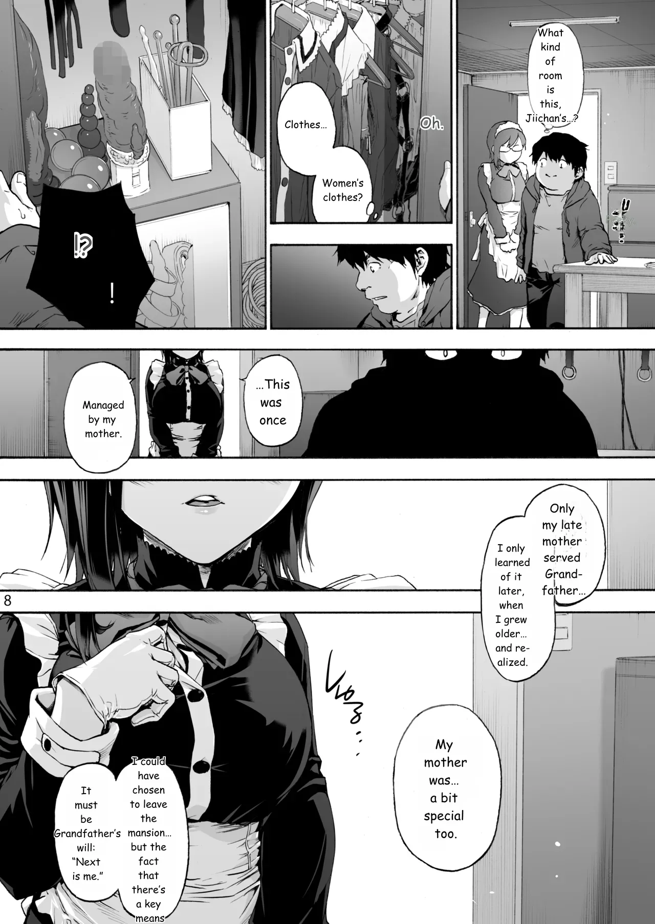 Sousou meikan Futanari Maidsan wa Seiyoku ga Tsuyoi page 10
