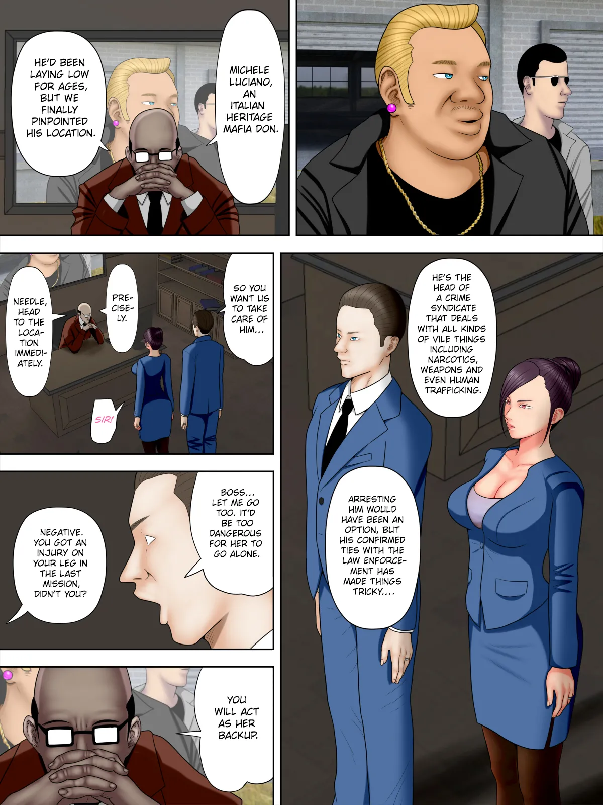 Spy Wife and Mafia’s Son 1 ~Black Gyaru Police Officer~ page 9