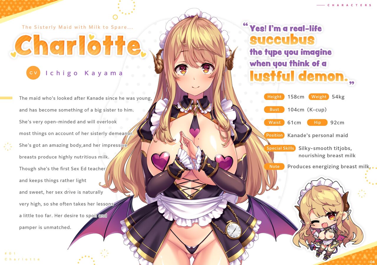 Succubus Maid's Sex Education Report Card page 4
