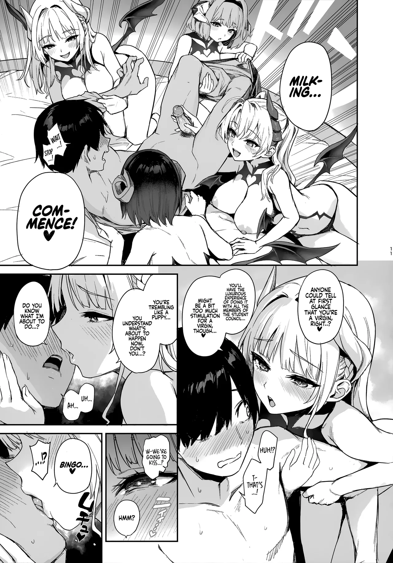 Succubus Student Council Milking Club page 11