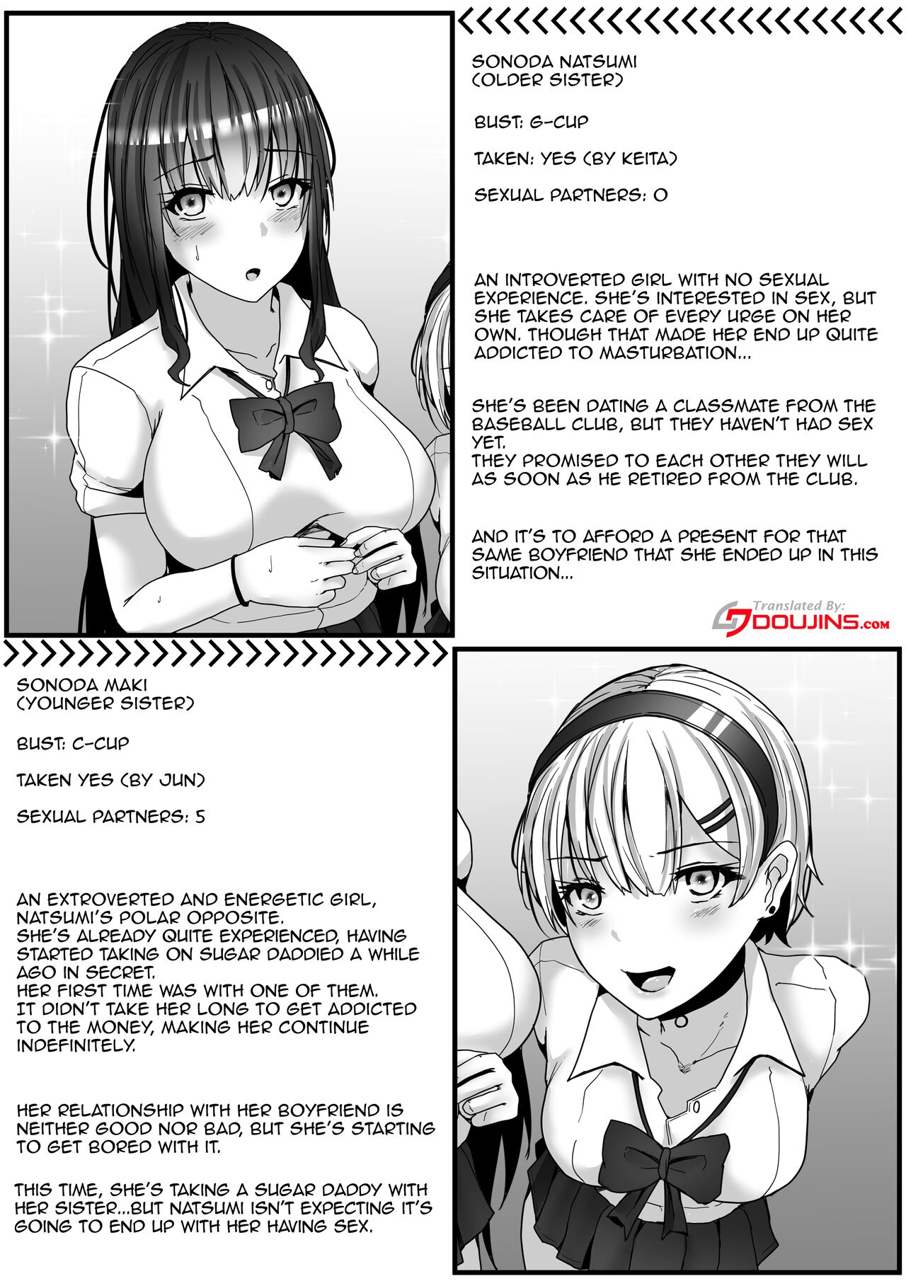 Sugar Baby Sisters. Getting Along and Drowning in Pleasure Fucking Two Sisters at the Same Time page 3