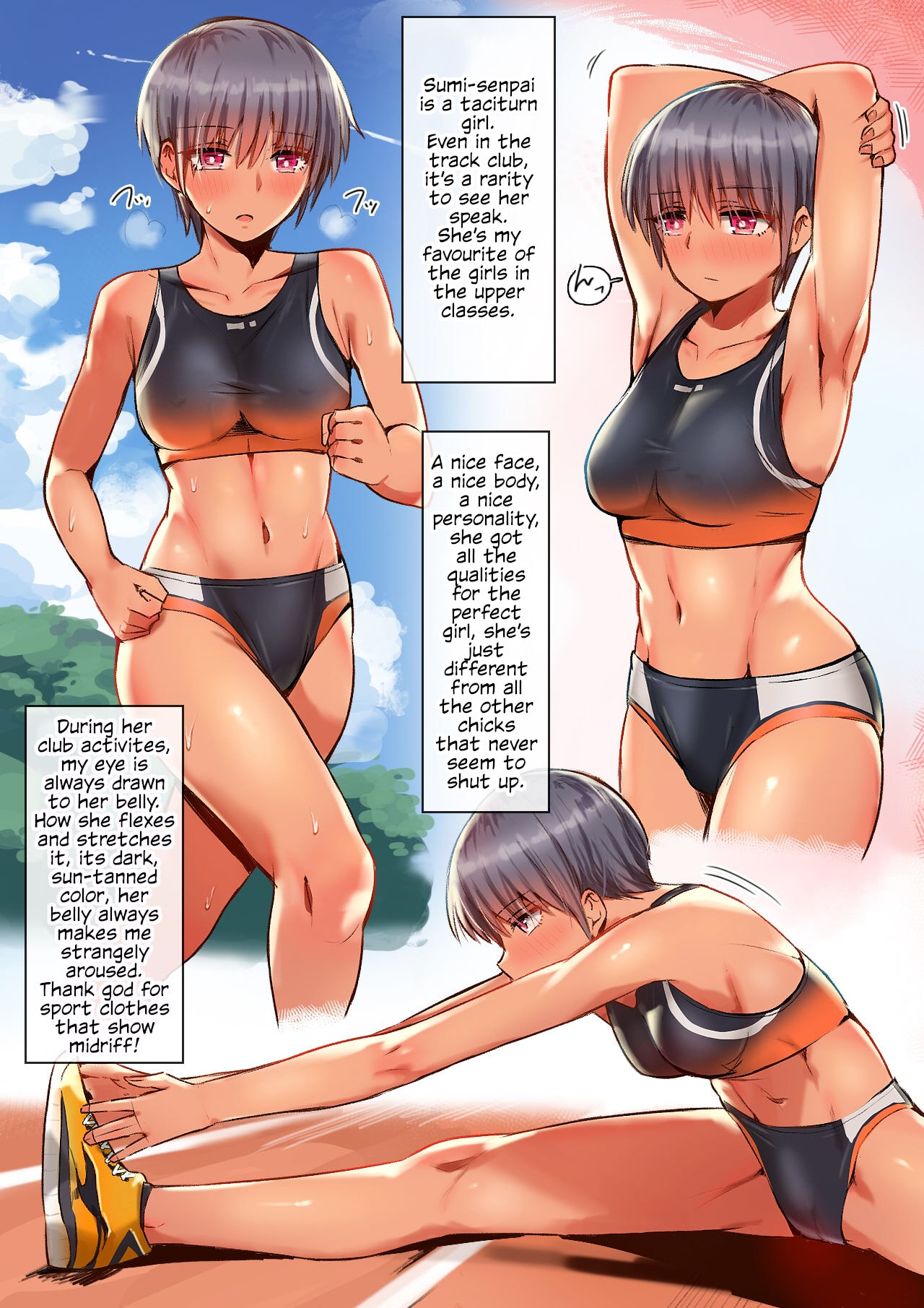 Sumi-Senpai's Expression Doesn't Change Even As She's Getting Pounded page 4