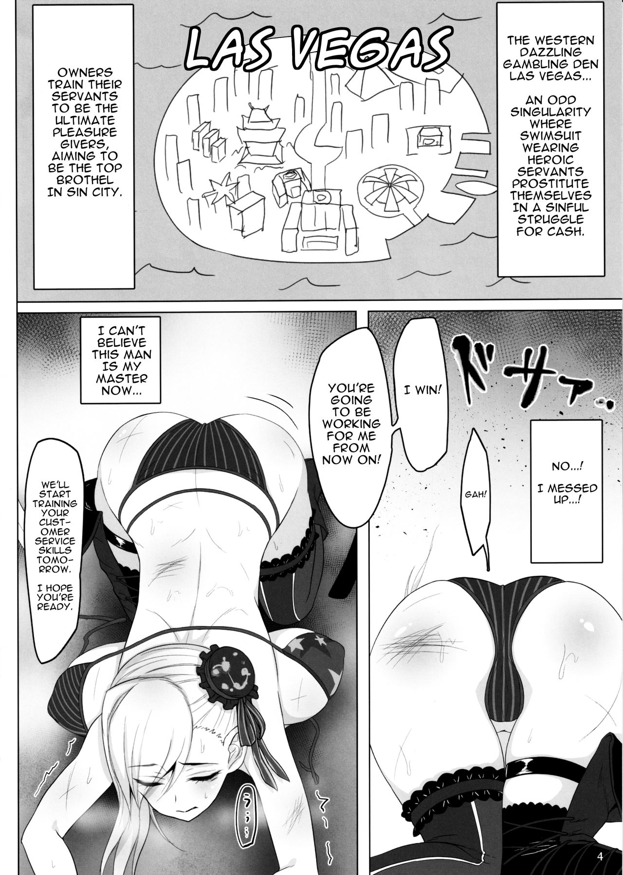 Swimsuit Musashi's Prostitute Training page 3