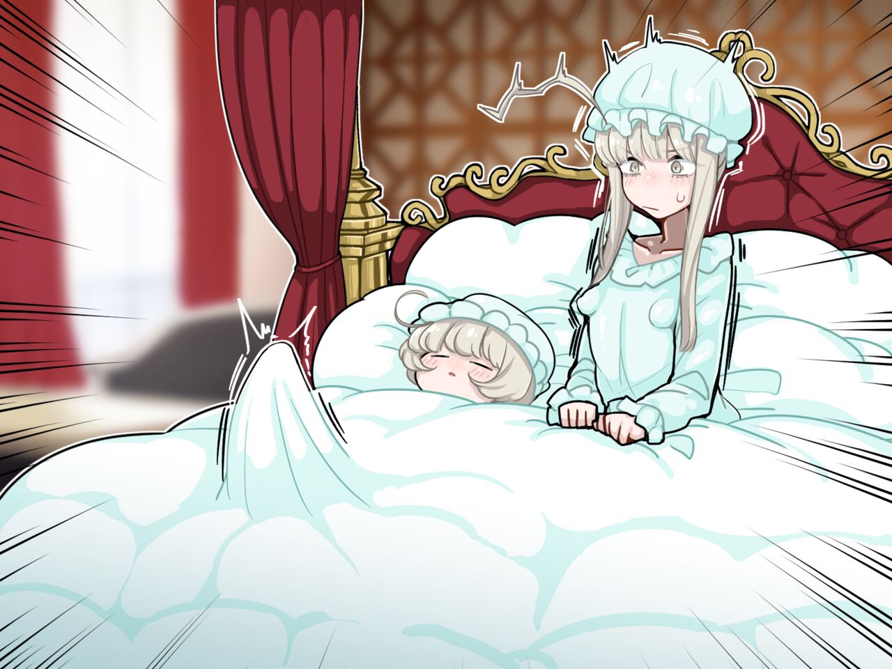 竿姉妹～チンポの生えた双子姉妹が朝っぱらから勃起しまくり射精しまくり～ page 124