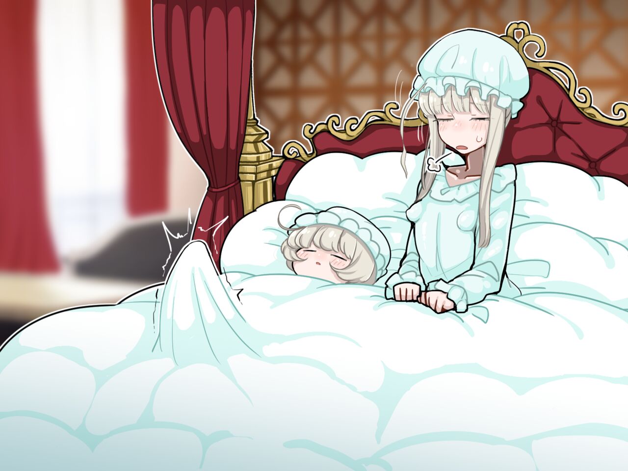 竿姉妹～チンポの生えた双子姉妹が朝っぱらから勃起しまくり射精しまくり～ page 125