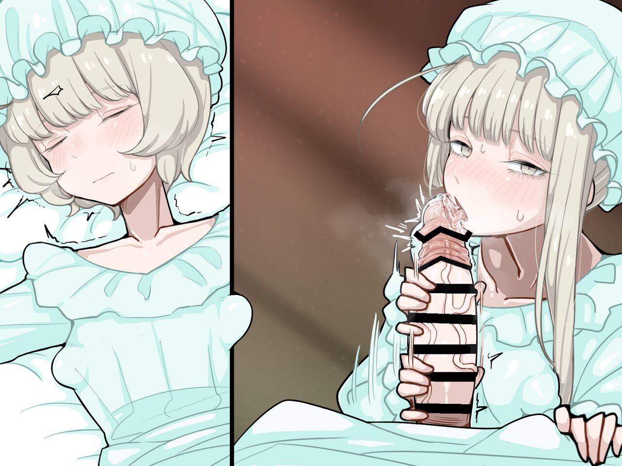 竿姉妹～チンポの生えた双子姉妹が朝っぱらから勃起しまくり射精しまくり～ page 134