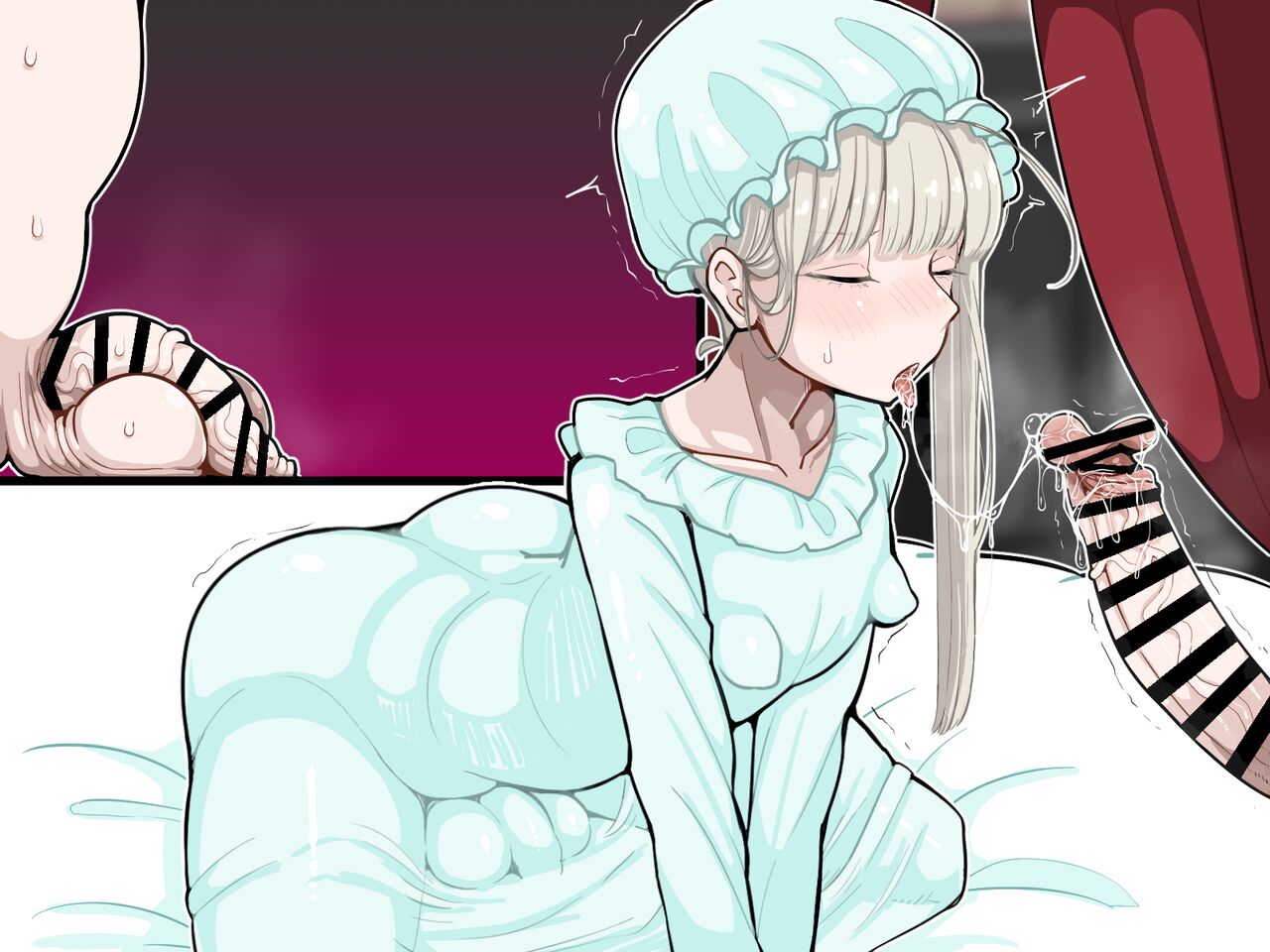 竿姉妹～チンポの生えた双子姉妹が朝っぱらから勃起しまくり射精しまくり～ page 146