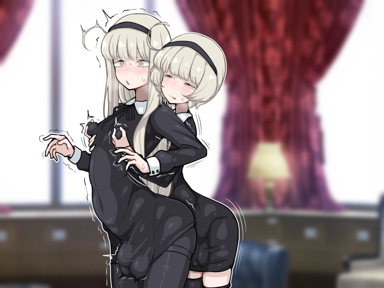 竿姉妹～チンポの生えた双子姉妹が朝っぱらから勃起しまくり射精しまくり～ page 177