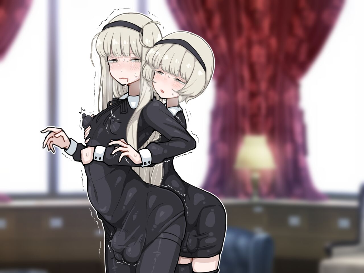 竿姉妹～チンポの生えた双子姉妹が朝っぱらから勃起しまくり射精しまくり～ page 179