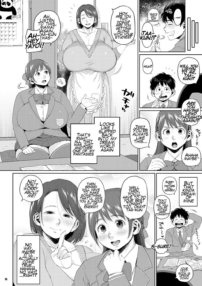 Taa-kun's Fantasising About Me And Mama!? page 14