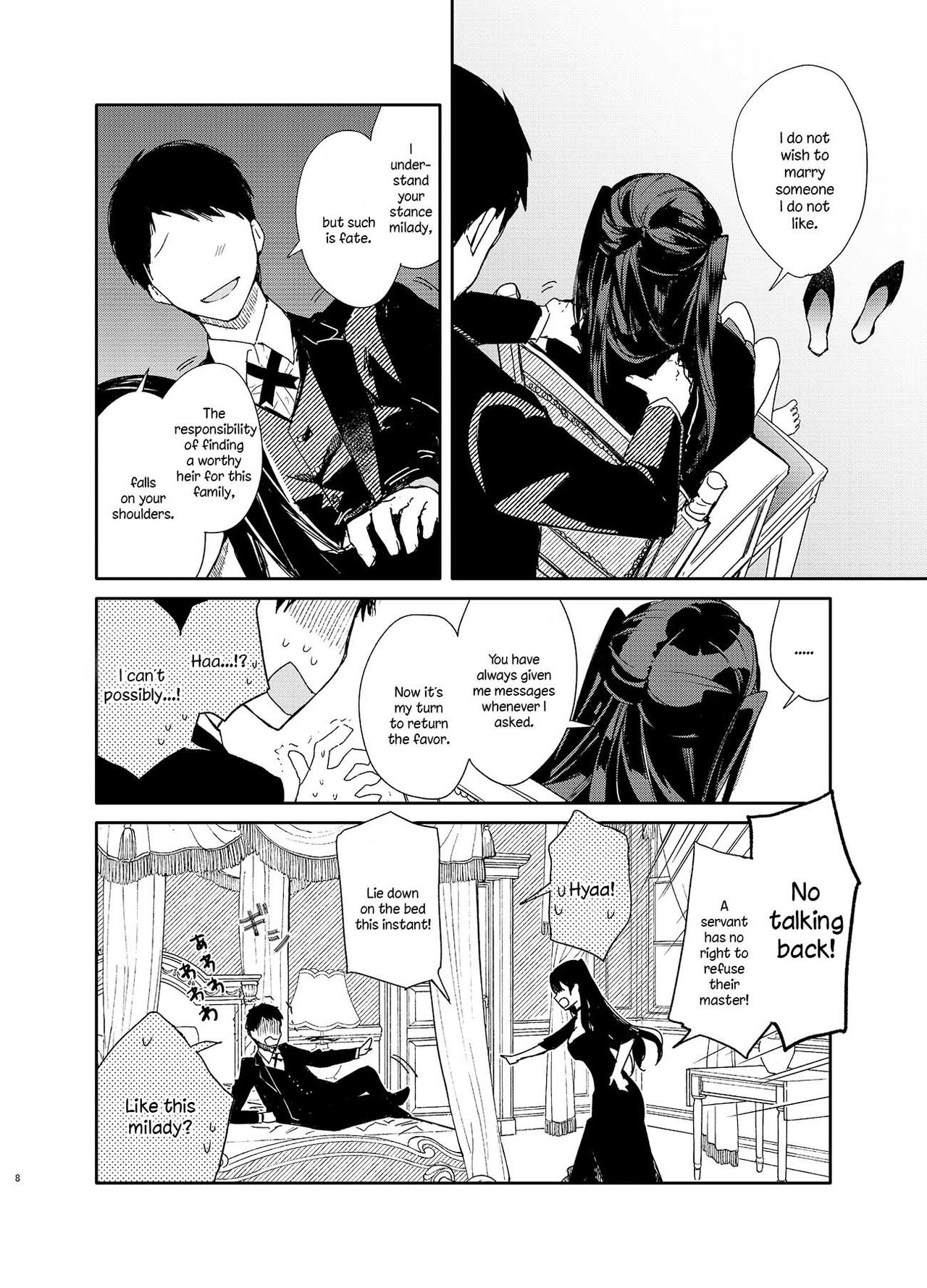 Takabisha Kyonyuu Ojou-sama to Himitsu no Ecchi page 8