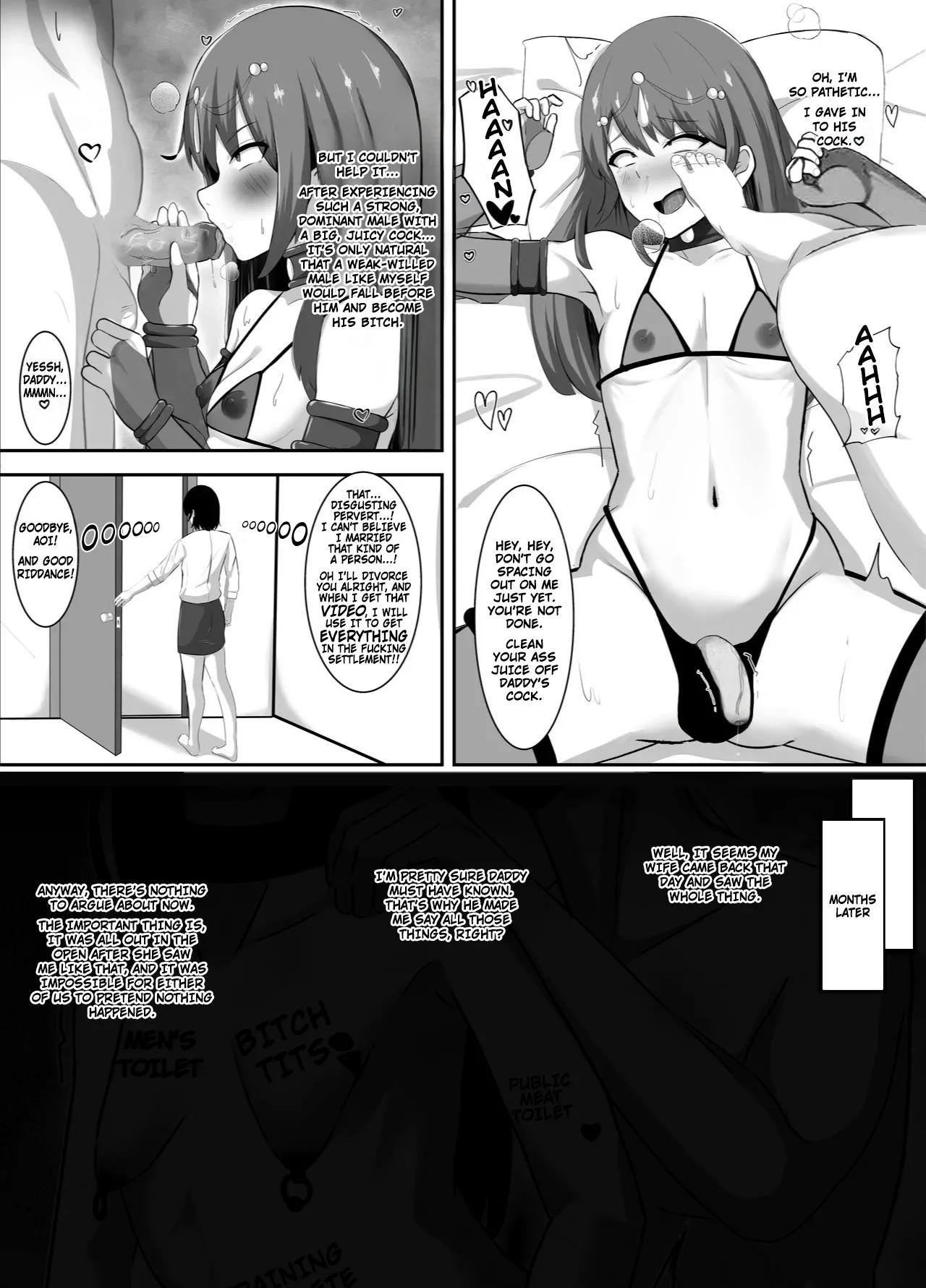 Taking Advantage of a Married Man's Weakness, and Training Him to be a Sissy Bitch page 34
