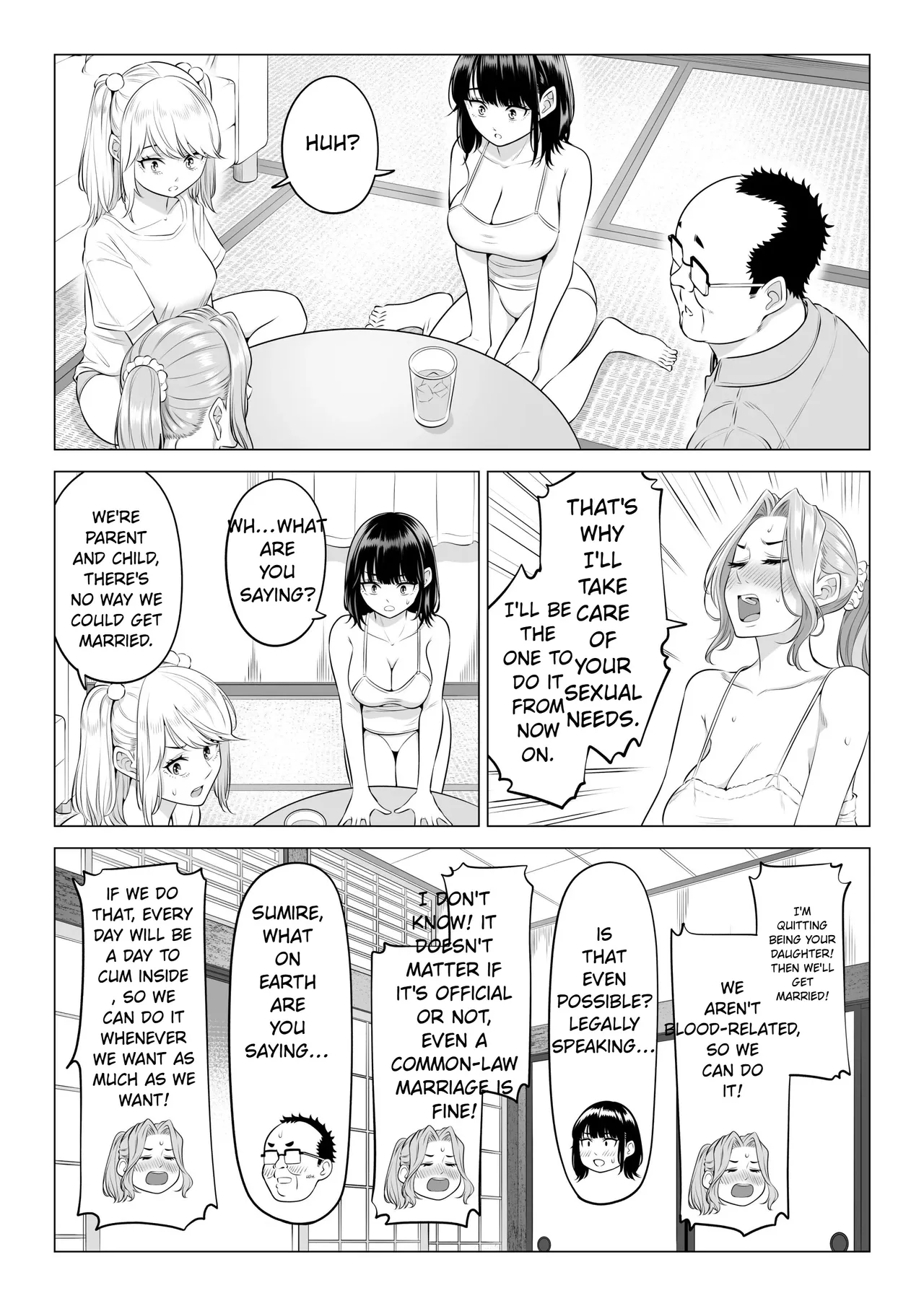 Taking the turn - The story of how us three sister took care of our step-father needs page 149